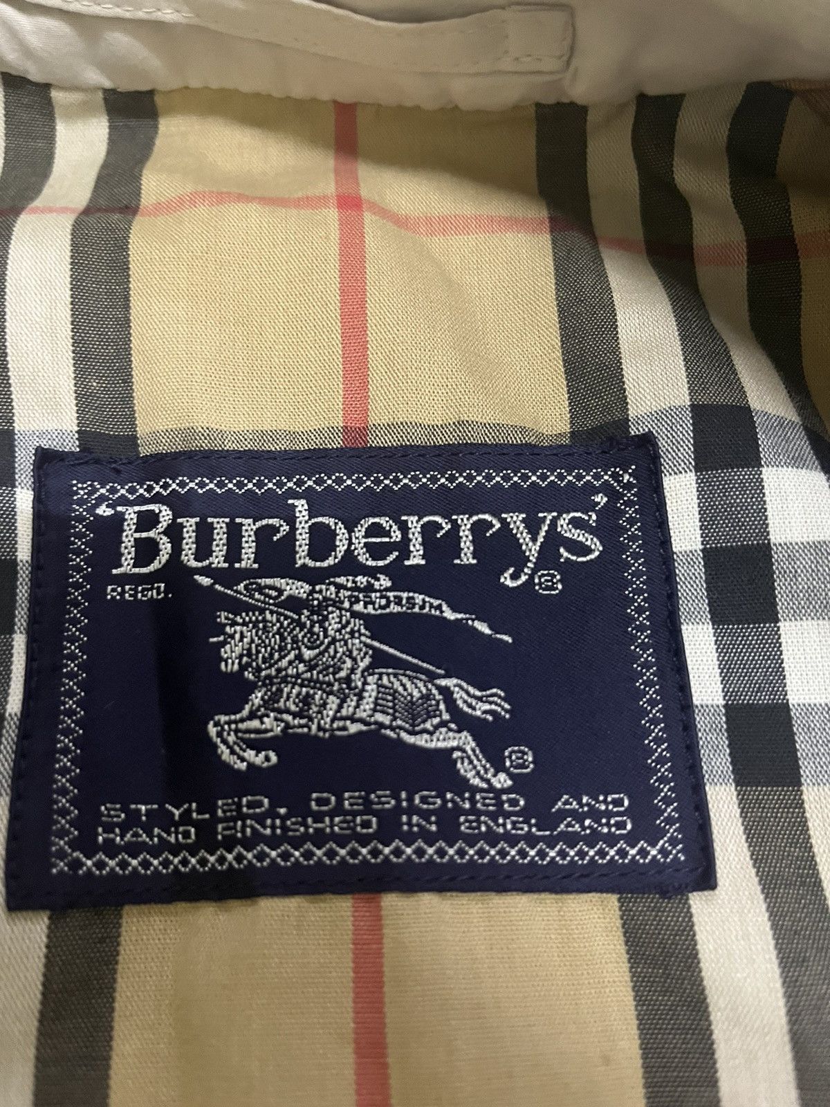 Burberry Intage 80s burberry nova check trench coat Size US XL / EU 56 / 4 - 5 Thumbnail