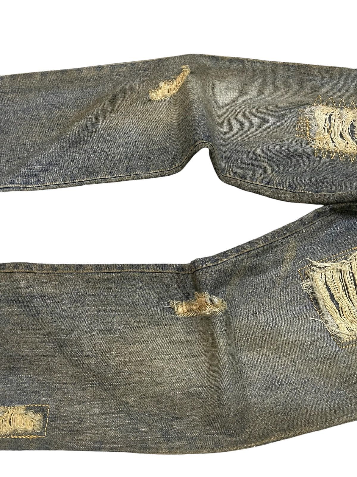 Hysteric Glamour × Japanese Brand × No Future No Future Japanese Punk Mud Wash Distressed Jeans Size US 29 - 10 Thumbnail