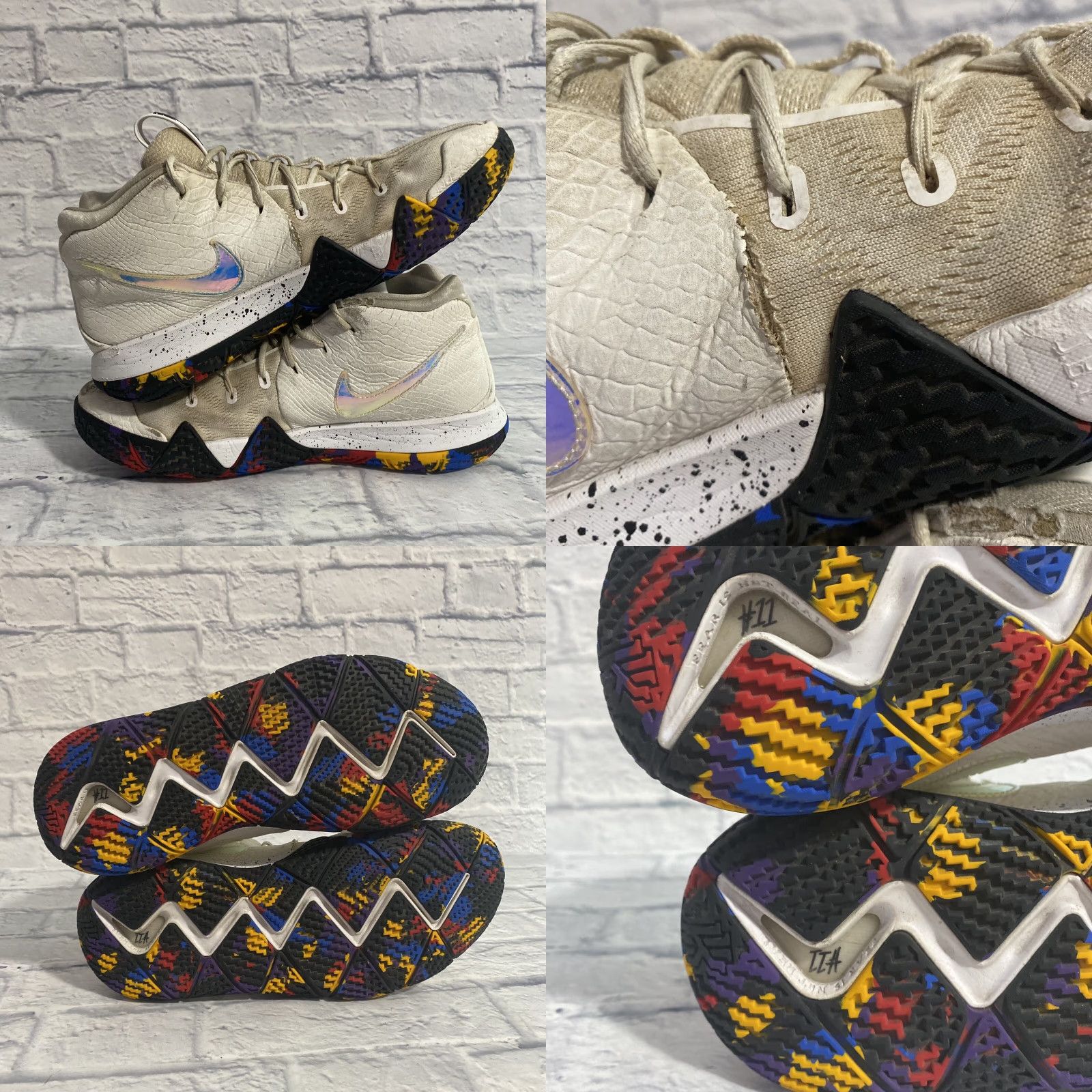 Nike Nike Kyrie 4 NCAA March Madness White Multicolor 943806-104 Men’s Size 11.5 Basketball Sneaker Mens Size US 12 / EU 45 - 8 Thumbnail