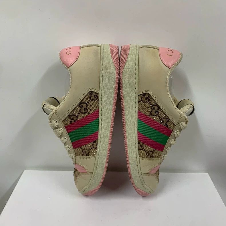 Gucci Gucci Pink French Style Sneakers Size 38-2506 Size US 7 / EU 40 - 4 Thumbnail