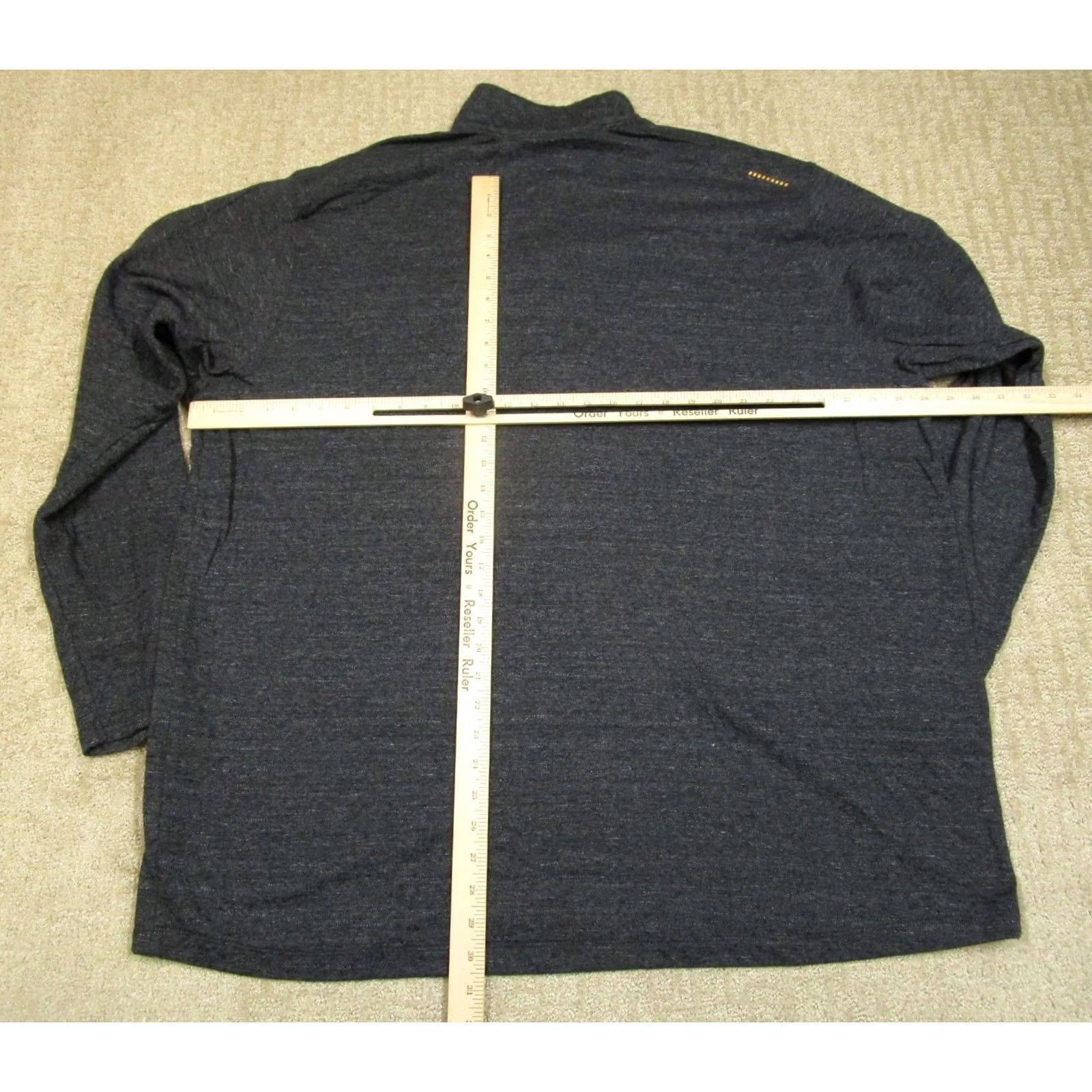 Ariat Ariat Rebar Pullover 3XLT Gray Long Sleeve Mock Neck 1/4 Zip Casual Western Outdoor Pocket Shirt Mens Size US XXL / EU 58 / 5 - 4 Thumbnail