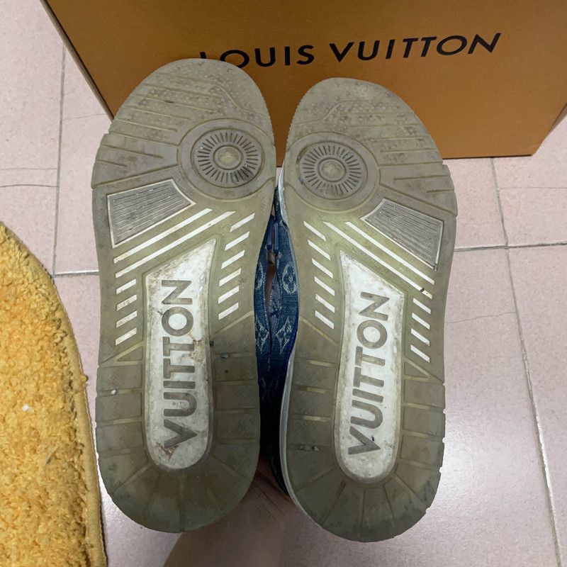 Louis Vuitton Louis Vuitton Denim Low-top Fashion Sneakers - Size US 8 / EU 41 - 4 Thumbnail