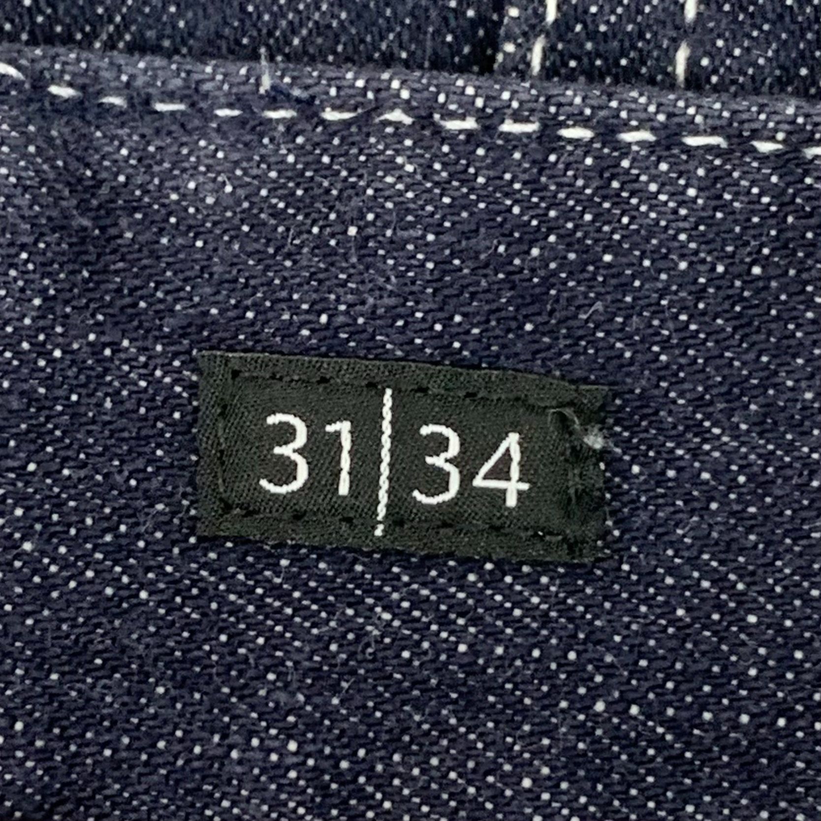 Fendi Fendi Fila Collaboration Dark Blue Wide-Leg Cotton Denim Pan Size US 26 / EU 42 - 4 Thumbnail