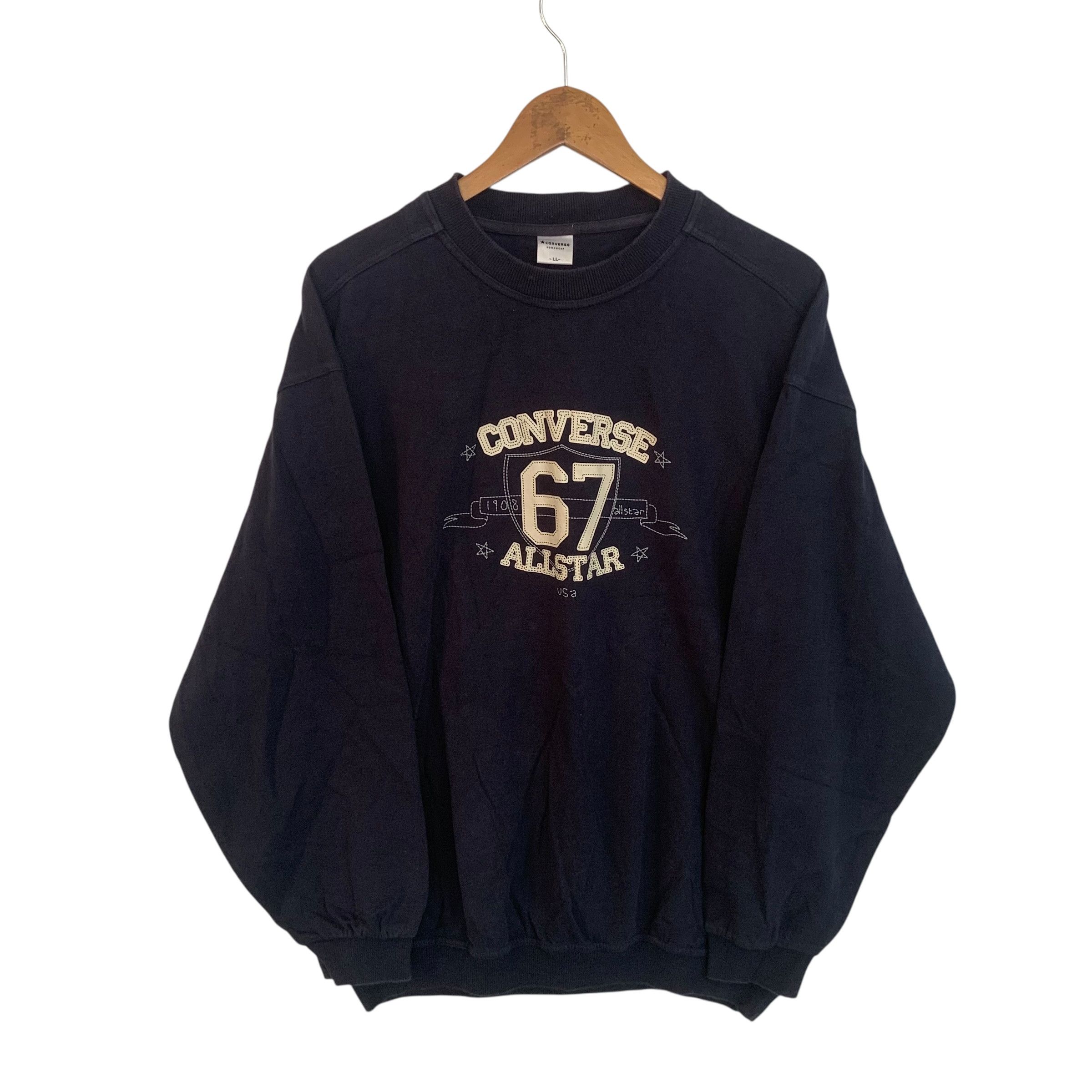 Converse Vintage Converse Big Logo Sweatshirt Rare XL Size US XL / EU 56 / 4 - 1 Thumbnail