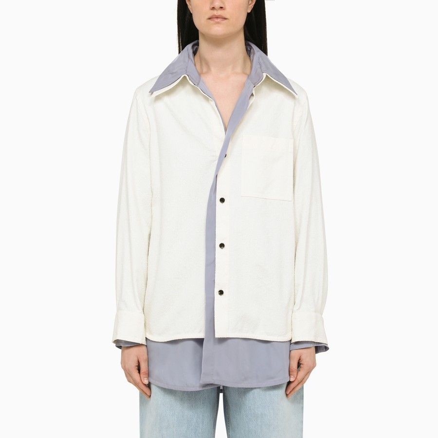 image of Bottega Veneta O1D2Blof01223 Shirt In Light Blue, Women's (Size Small)