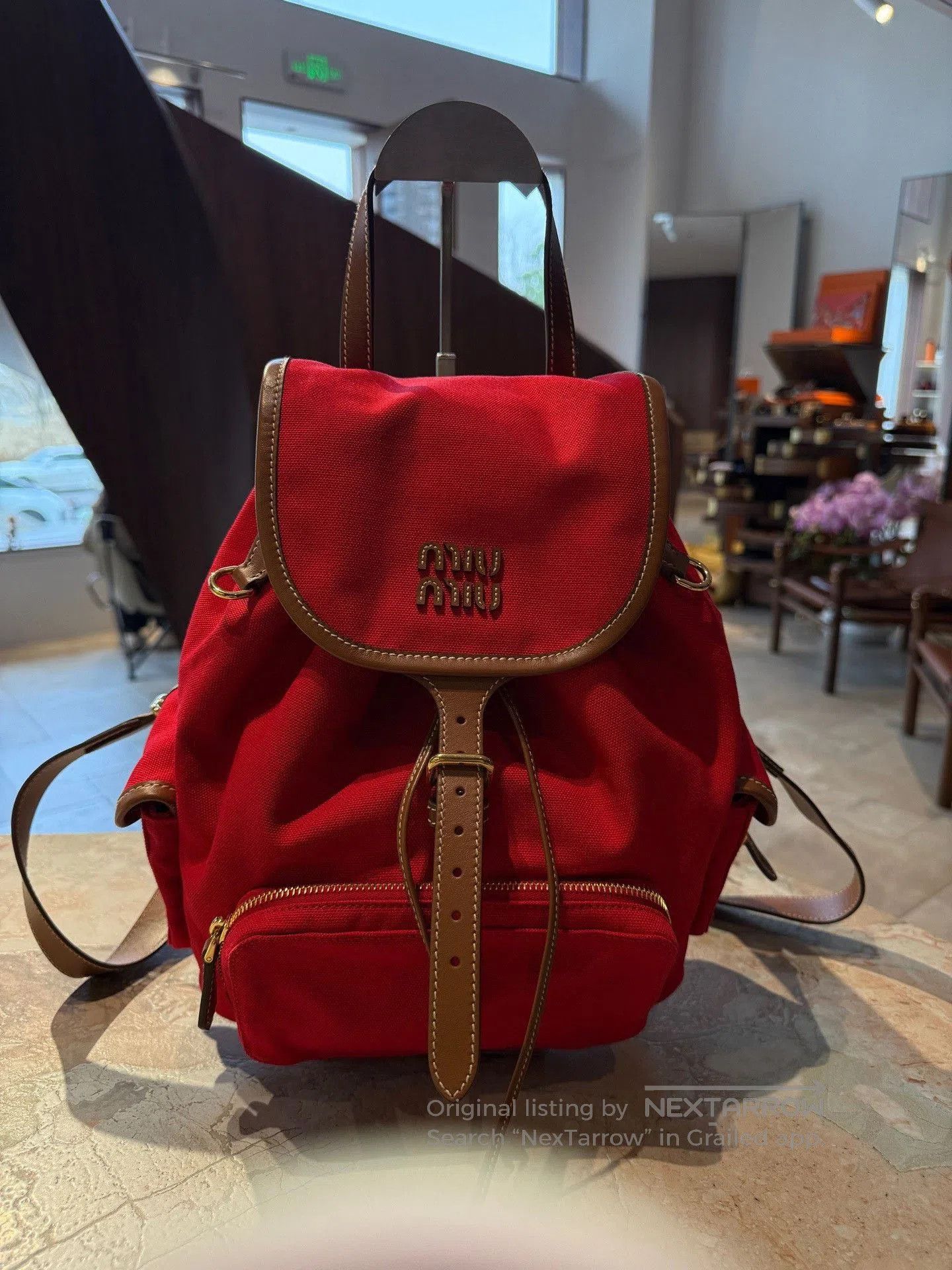 Miu Miu Miu Miu Preppy Style Backpack. Size ONE SIZE - 8 Thumbnail