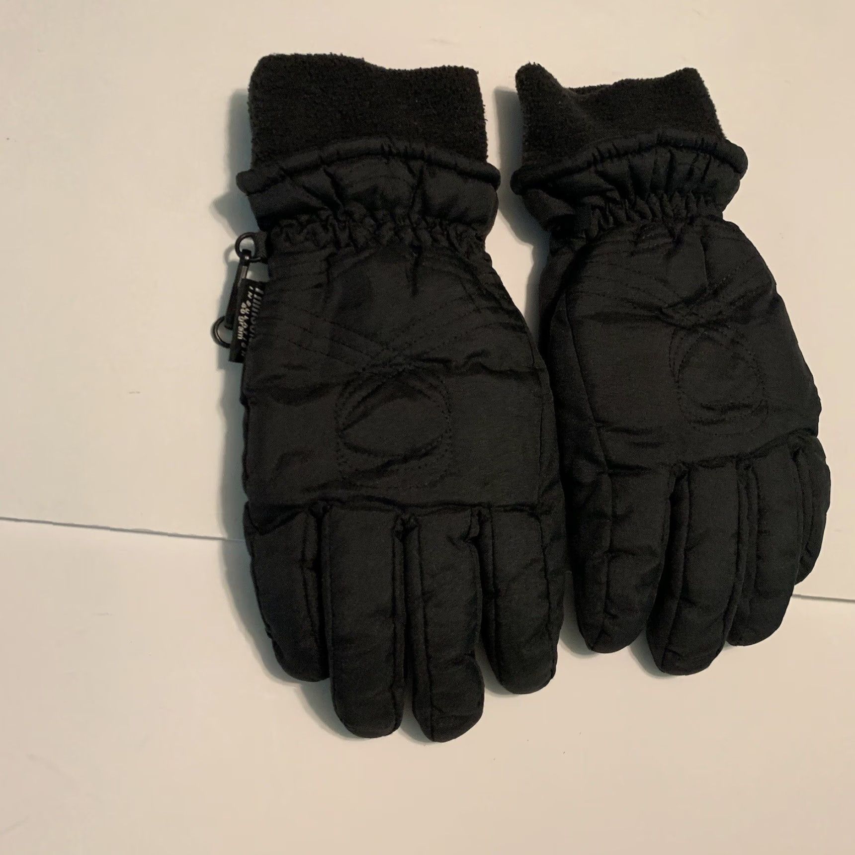 Vintage Thinsulate Insulation 40 Gram Men Winter Gloves Medium Black Size ONE SIZE - 2 Thumbnail