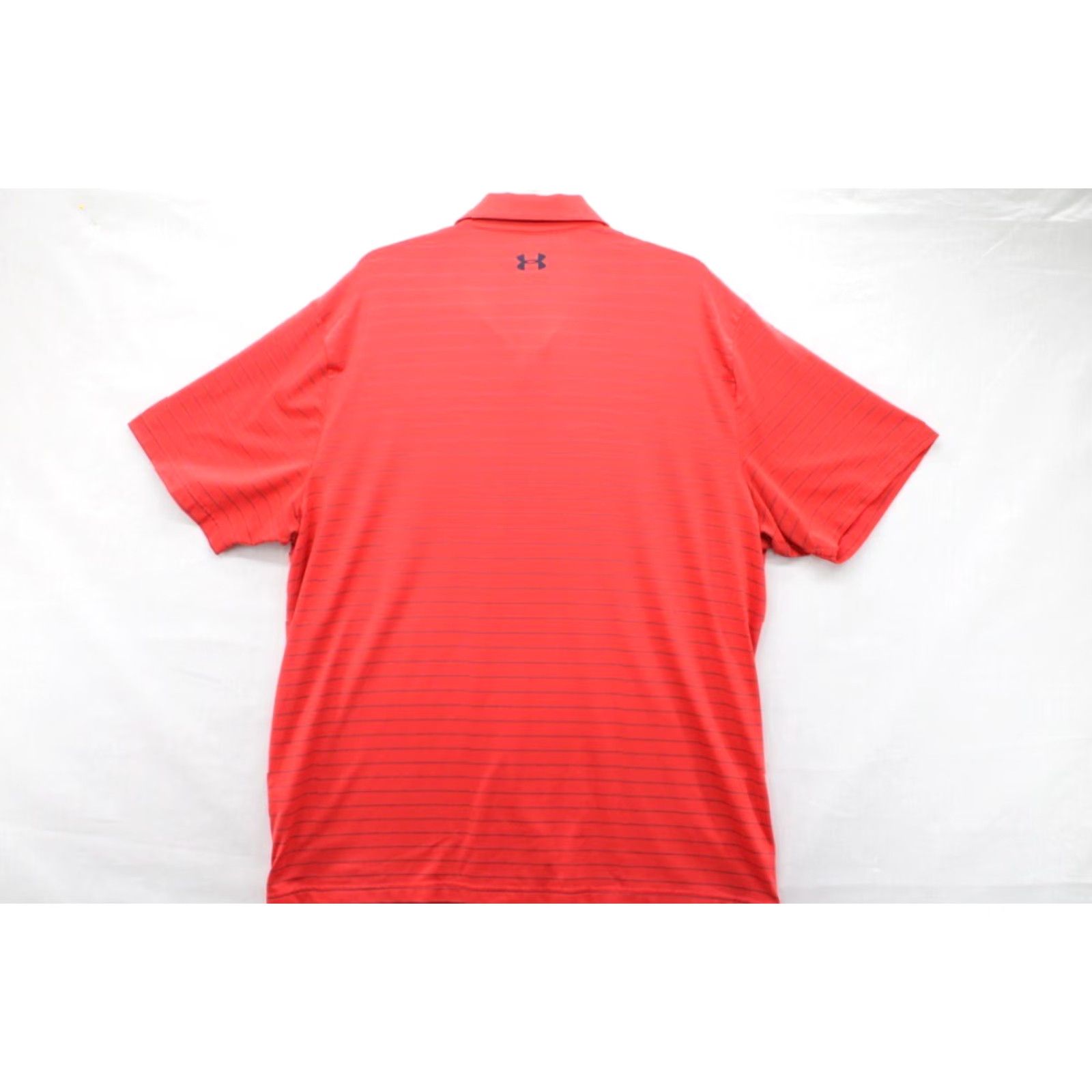Under Armour VINTAGE Under Armour Playoff Polo Shirt Men's 2XL Orange Black Stripe Performance UPF Size US XXL / EU 58 / 5 - 5 Thumbnail