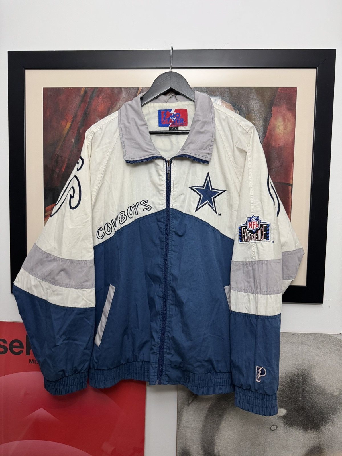 NFL Vintage 90s Dallas Cowboys Spellout Logo Jacket Pro Player Size US M / EU 48-50 / 2 - 1 Thumbnail