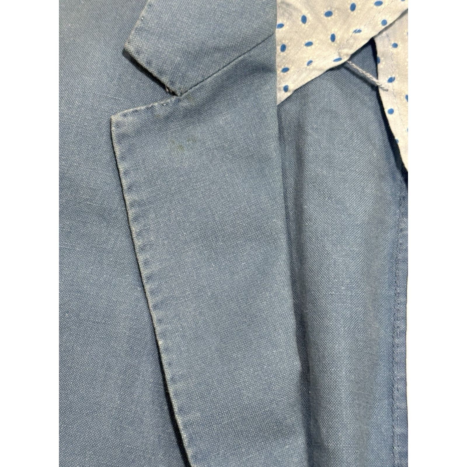 Peter Millar Peter Millar Blazer Mens Large Blue Linen Cotton Size 42R - 7 Thumbnail