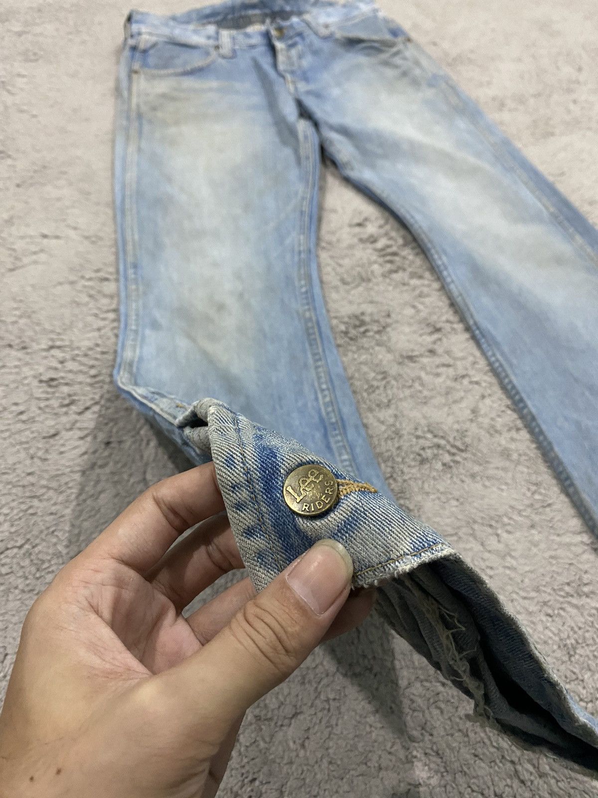 Lee Lee Riders Flare Button Vintage Size US 29 - 7 Thumbnail