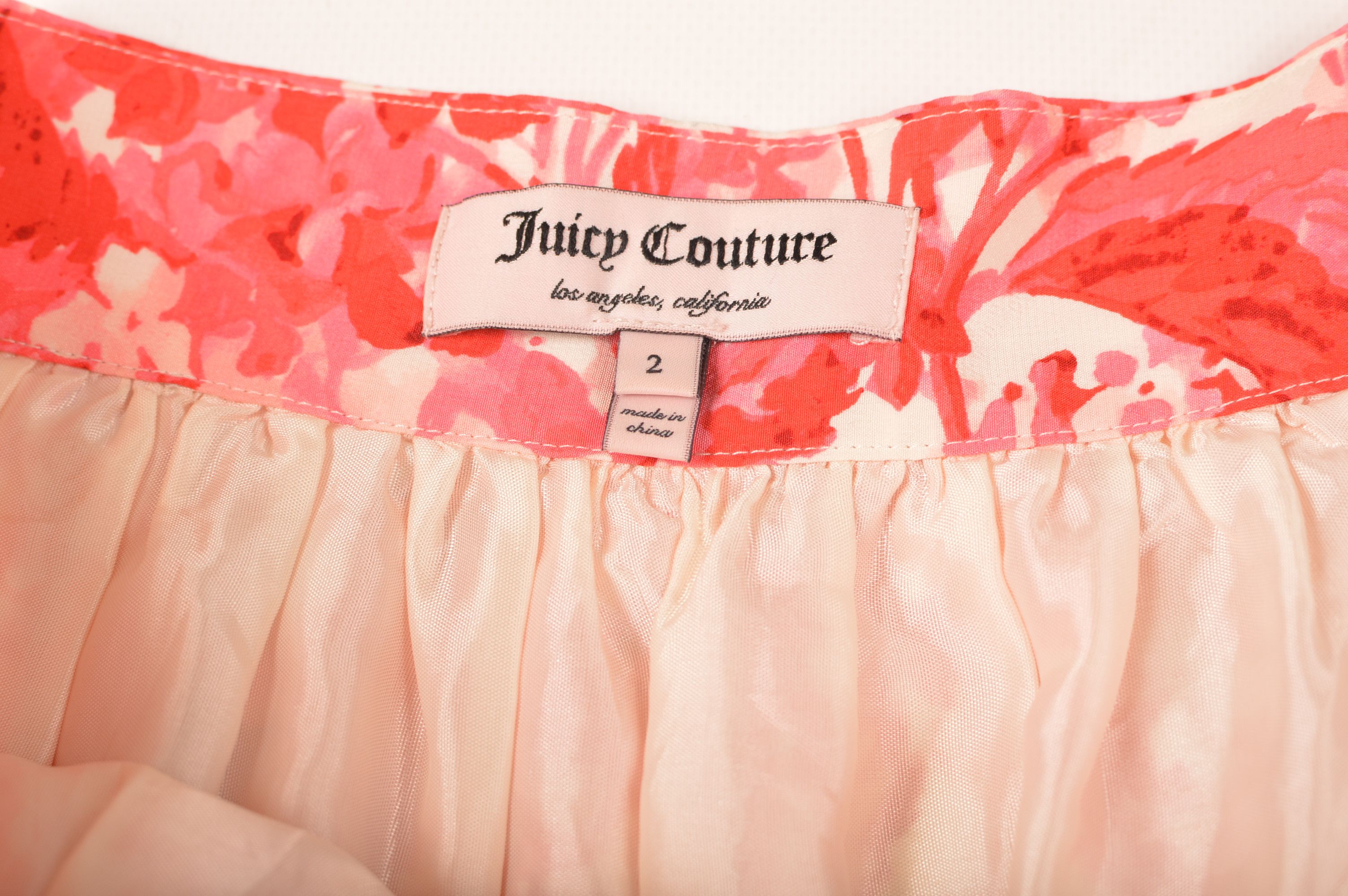 Juicy Couture Juicy Couture Silk Floral Print Midi Skirt Size 26" / US 2 / IT 38 - 4 Thumbnail