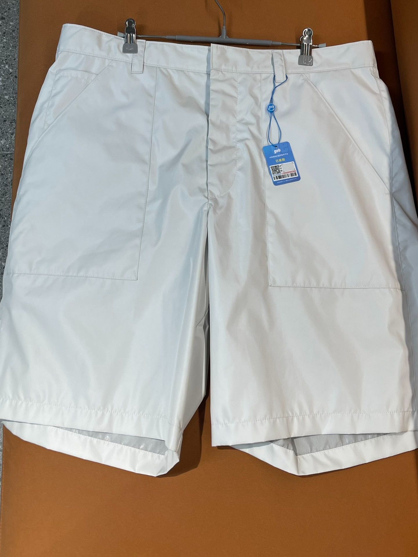 Prada PRADA FW23 Triangle Logo Shorts Size US 31 - 1 Thumbnail