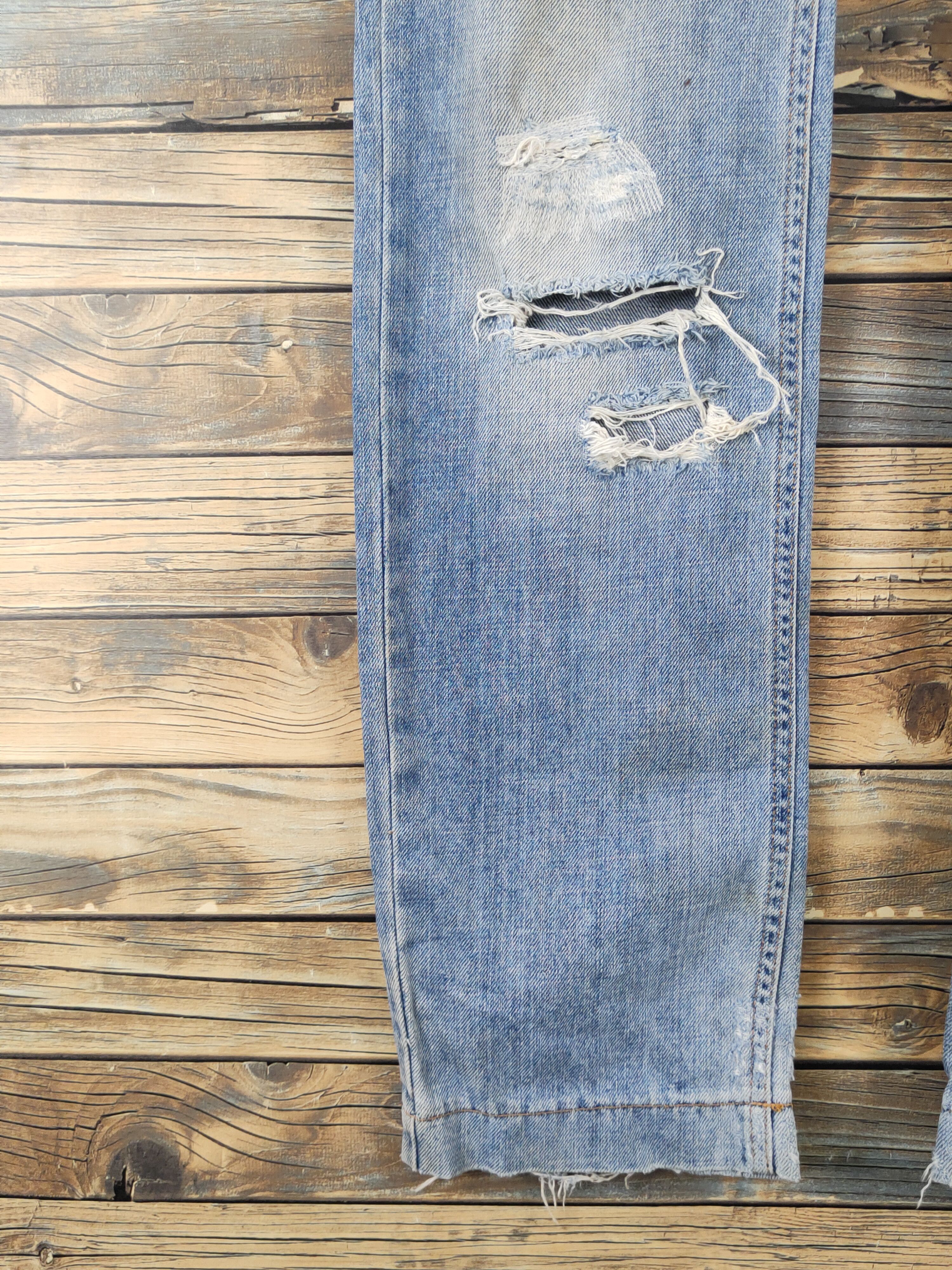 Dolce & Gabbana DL Dolce & Gabbana D&G Blue Distressed Ripped Jeans #W1867 Size 30" / US 8 / IT 44 - 5 Thumbnail