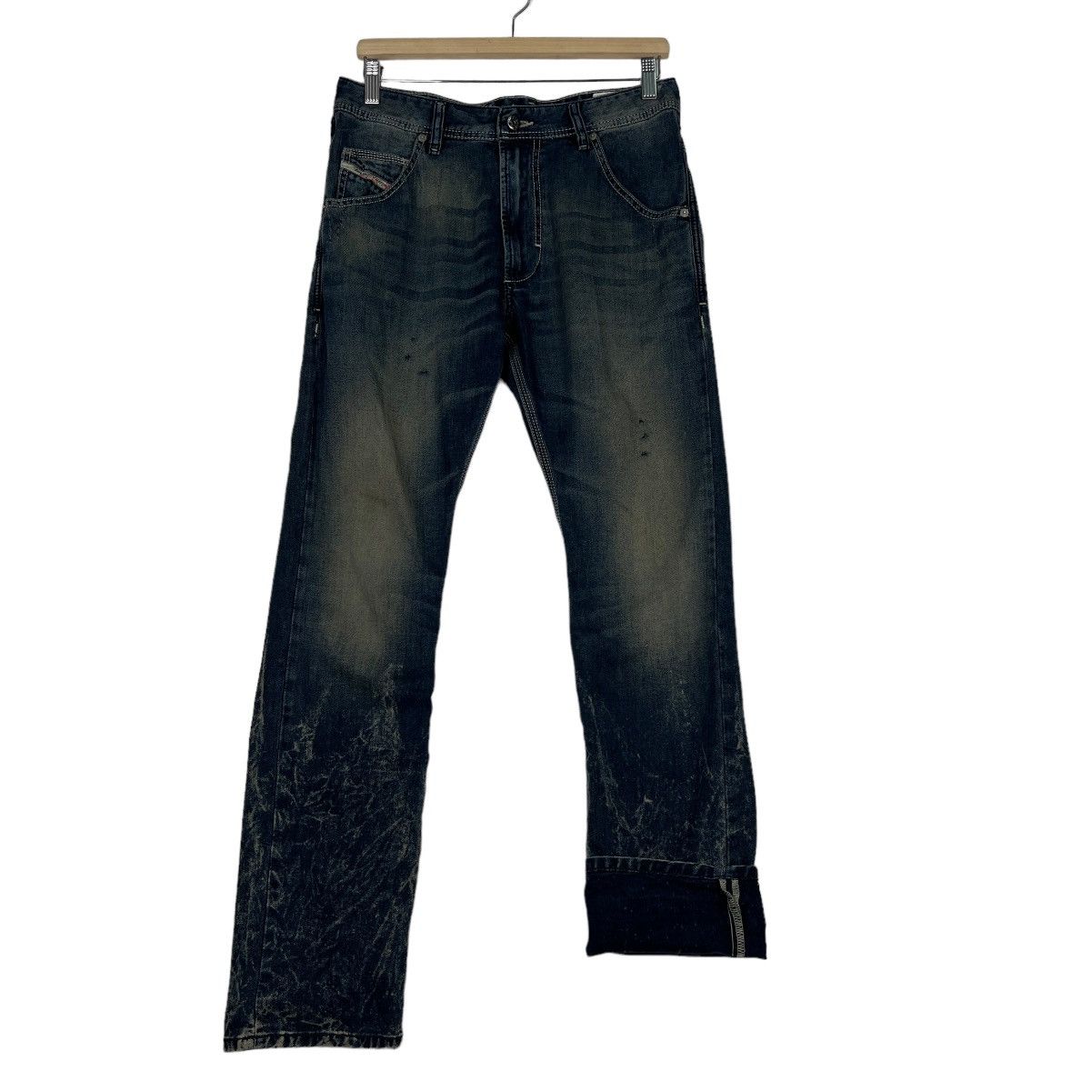 Diesel 🔥 DIESEL DYED WASH KROOLEY REGULAR SLIM CARROT Size US 30 / EU 46 - 11 Thumbnail