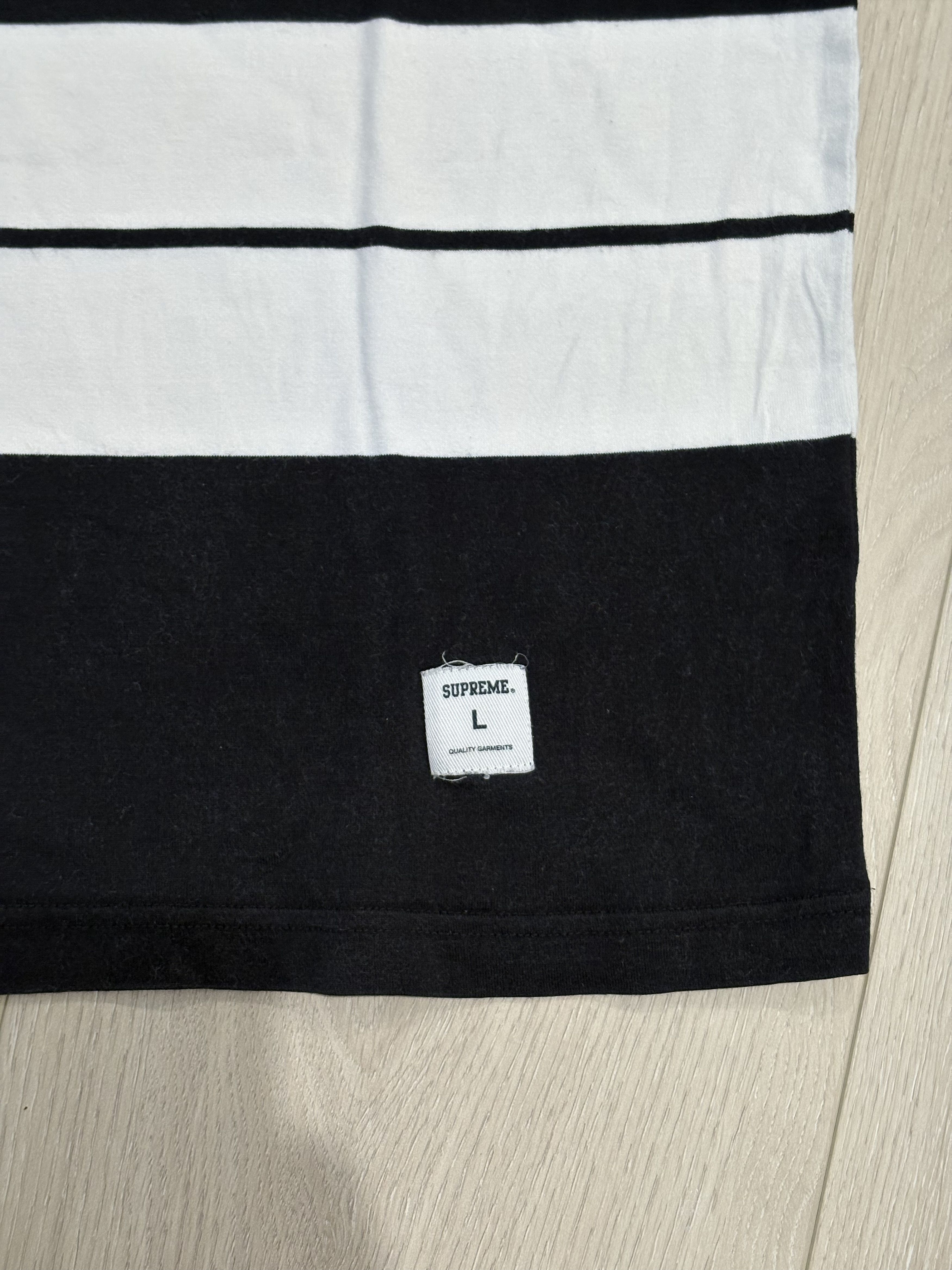 Supreme Team Striped Crew Tee SS 2008 Size US L / EU 52-54 / 3 - 3 Thumbnail