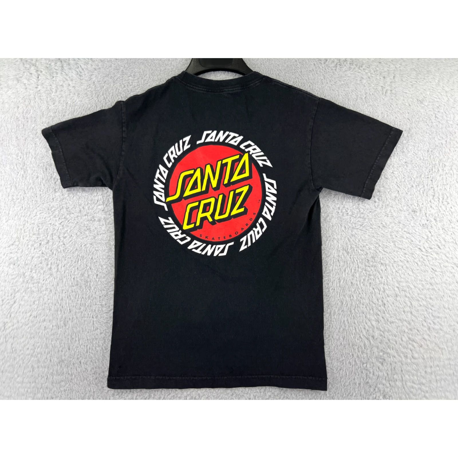 Vintage Santa Cruz Shirt Mens Small Black Crew Print Round Logo Skate Beach Size US S / EU 44-46 / 1 - 2 Thumbnail