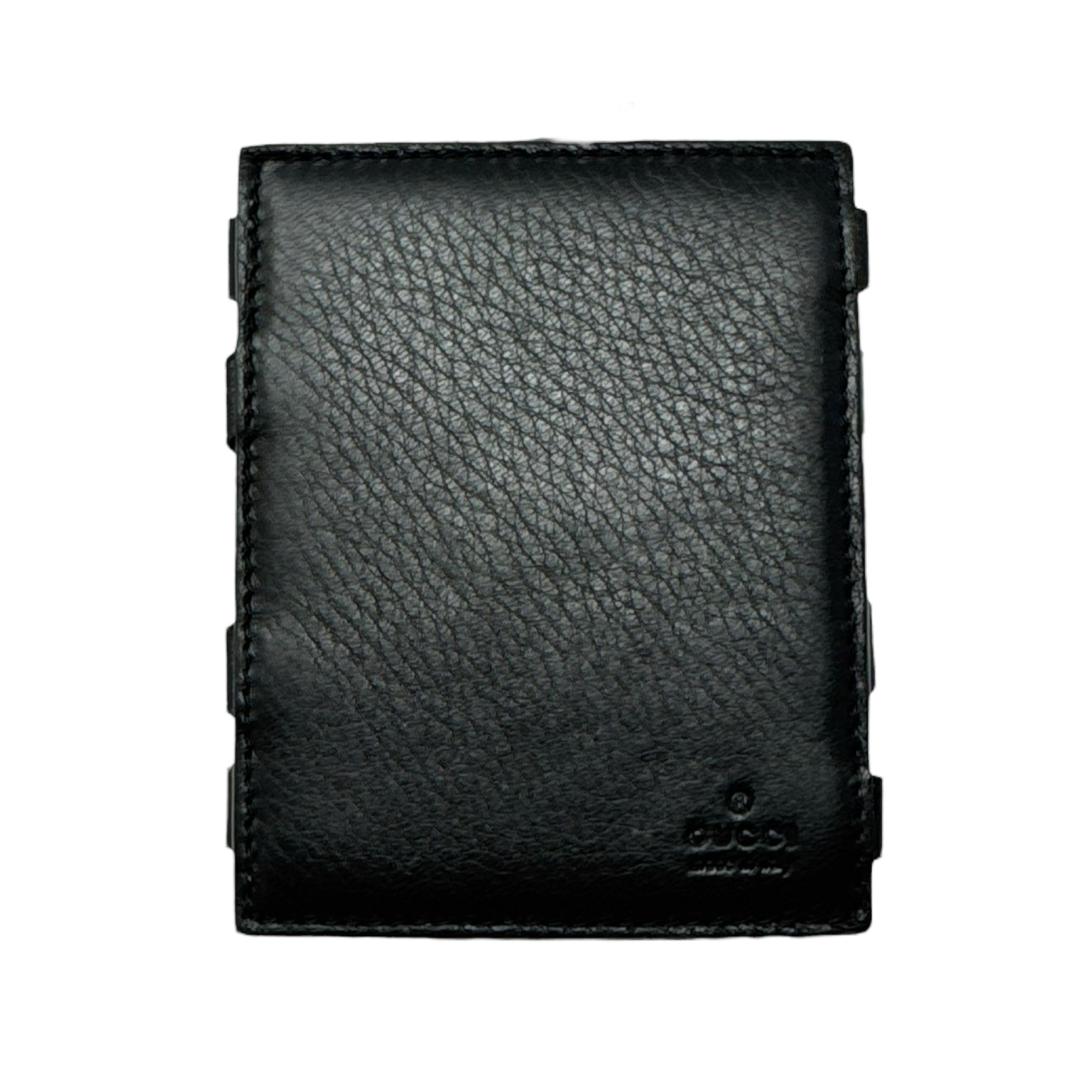 Gucci Pebbled Leather Magic Flip Card Holder
