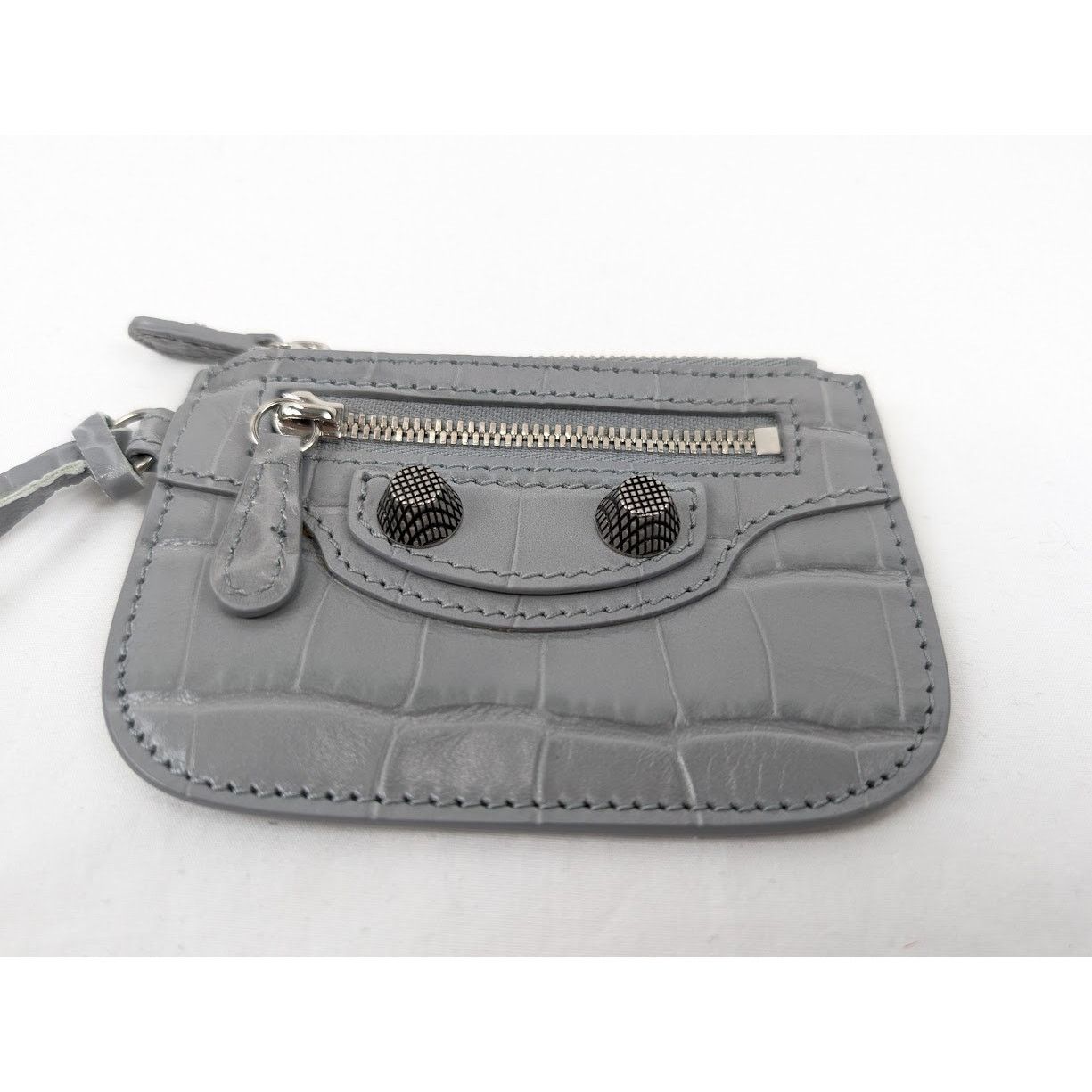 Balenciaga o1rshd1 Size: OS / Extra Supple Calf Wallet in Grey Size ONE SIZE - 5 Thumbnail