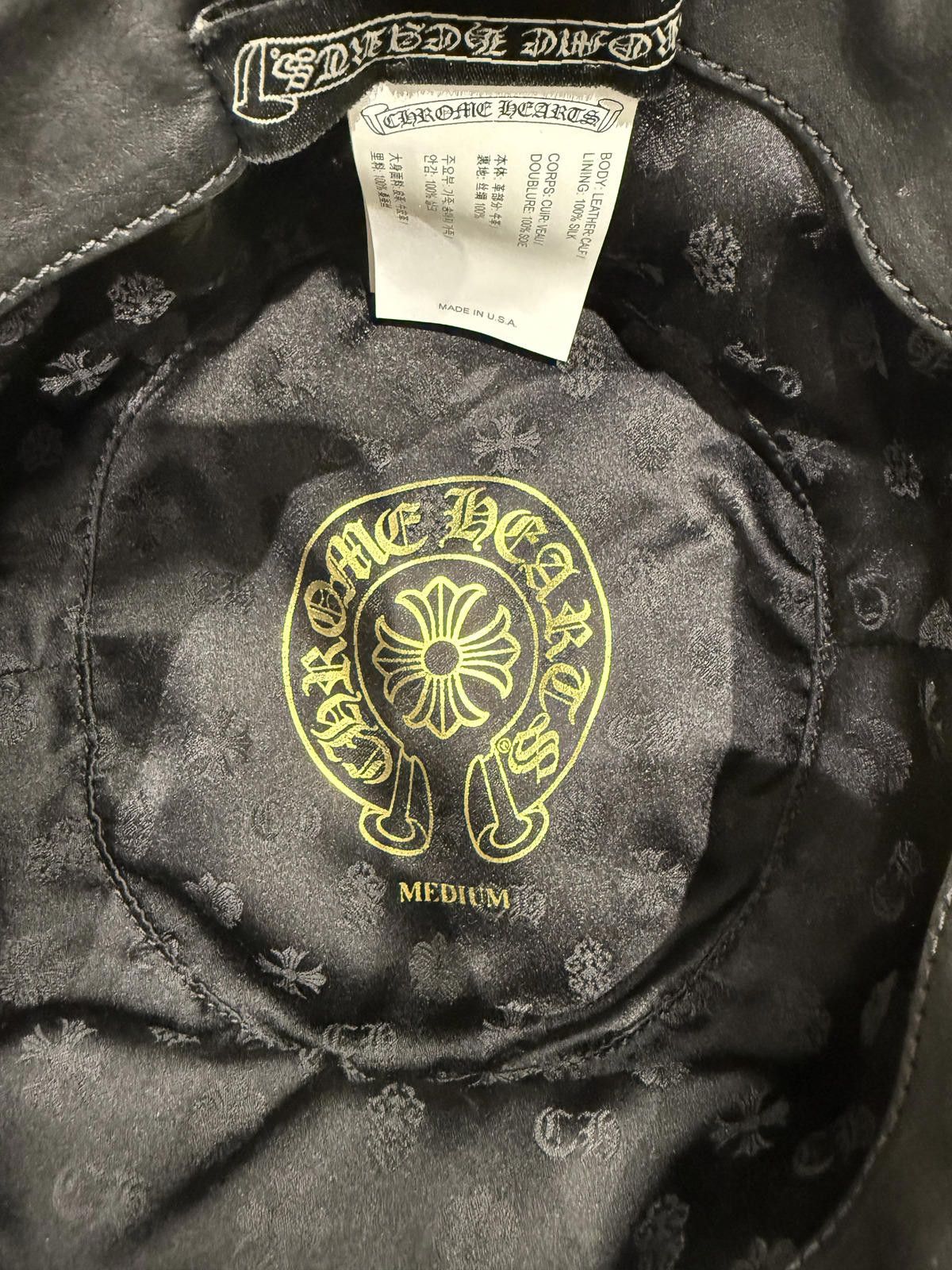 Chrome Hearts Chrome Hearts Cross Leather Patch Bucket Hat in Black Size ONE SIZE - 5 Thumbnail