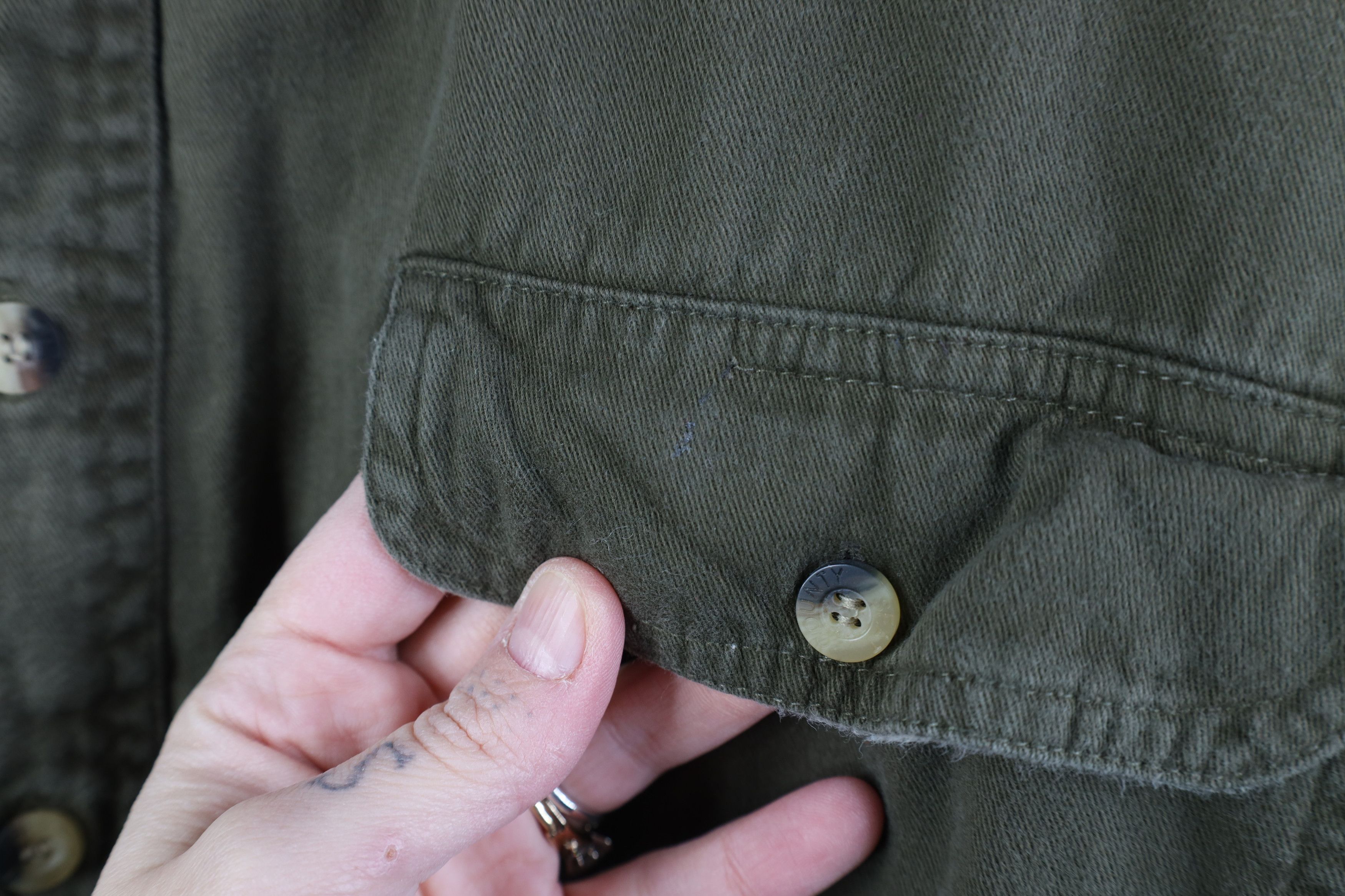 Vintage Vintage 90s Streetwear Lined Twill Button Shirt Jacket Jac Size US XL / EU 56 / 4 - 11 Thumbnail