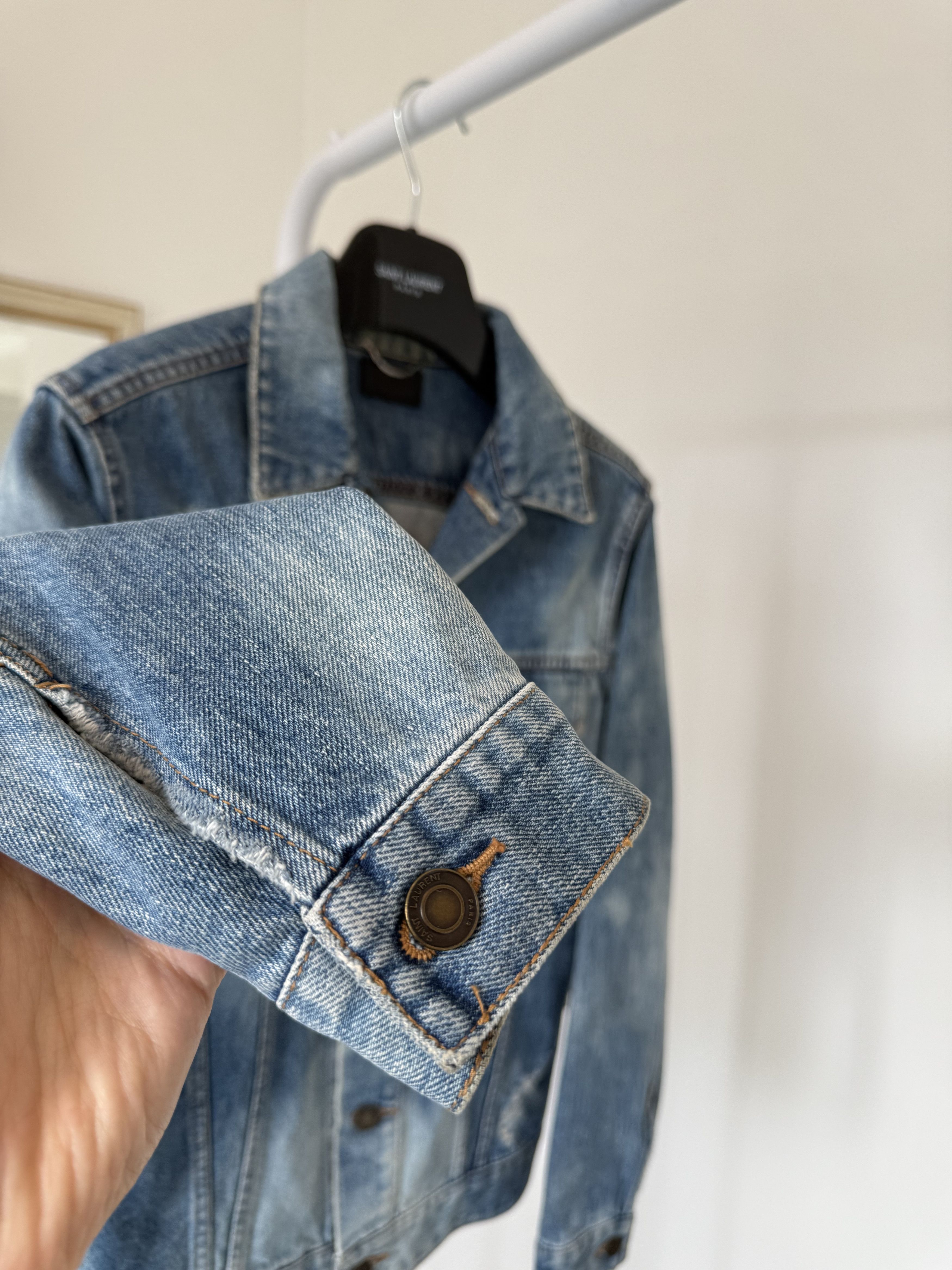 Hedi Slimane × Saint Laurent Paris SS16 Saint Laurent Sweet Dreams Denim Jacket Size US S / EU 44-46 / 1 - 7 Thumbnail