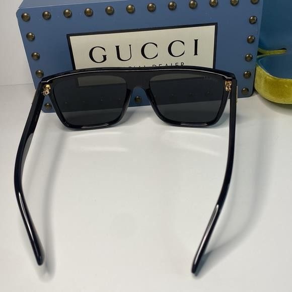 Gucci 💯 - Authentic- New-GUCCI Grey /Black Browline Men's Sunglas Size ONE SIZE - 2 Thumbnail
