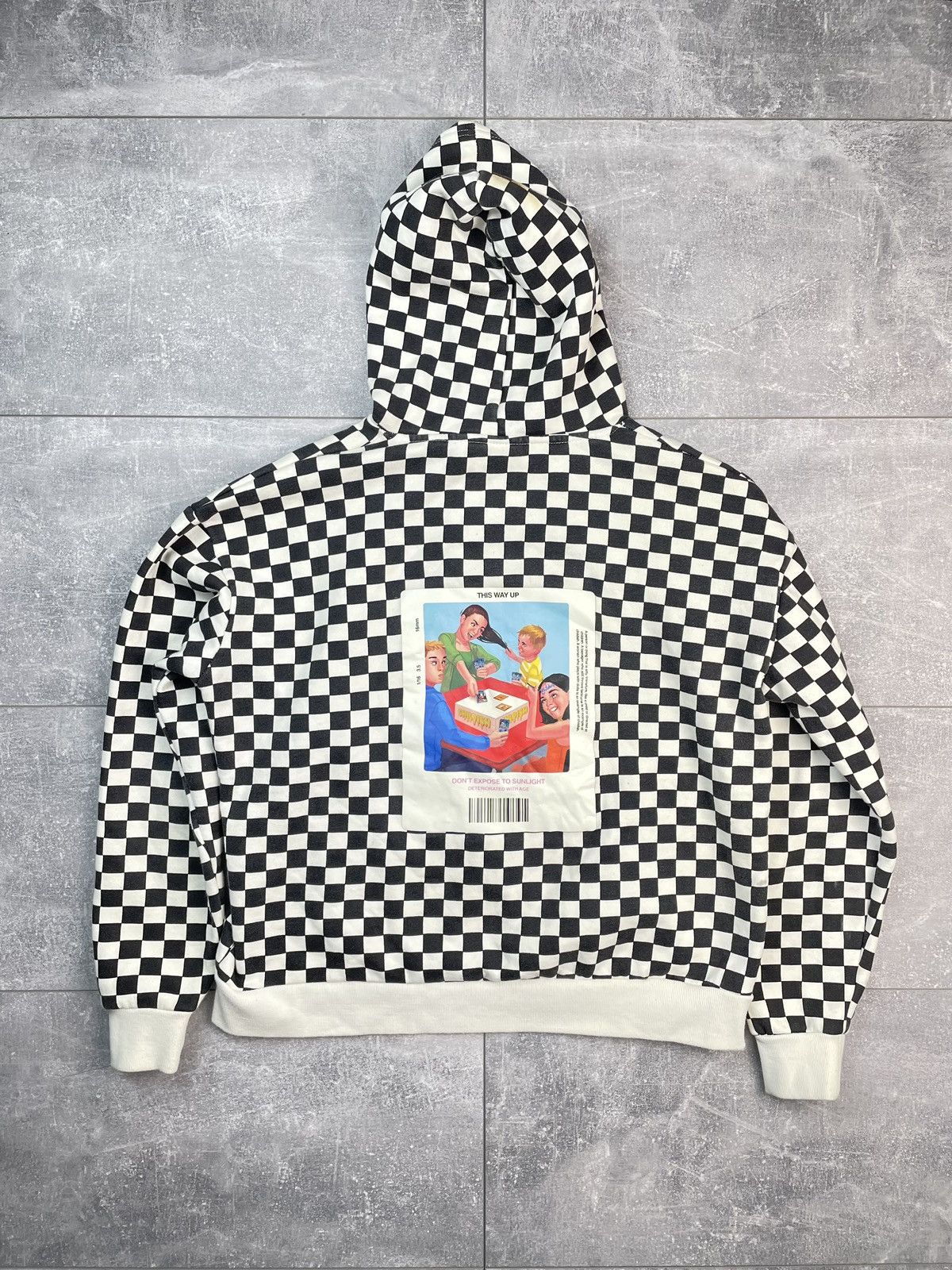 Vintage Childish Checkered Vintage Skate Hoodie Y2K Size US S / EU 44-46 / 1 - 2 Thumbnail