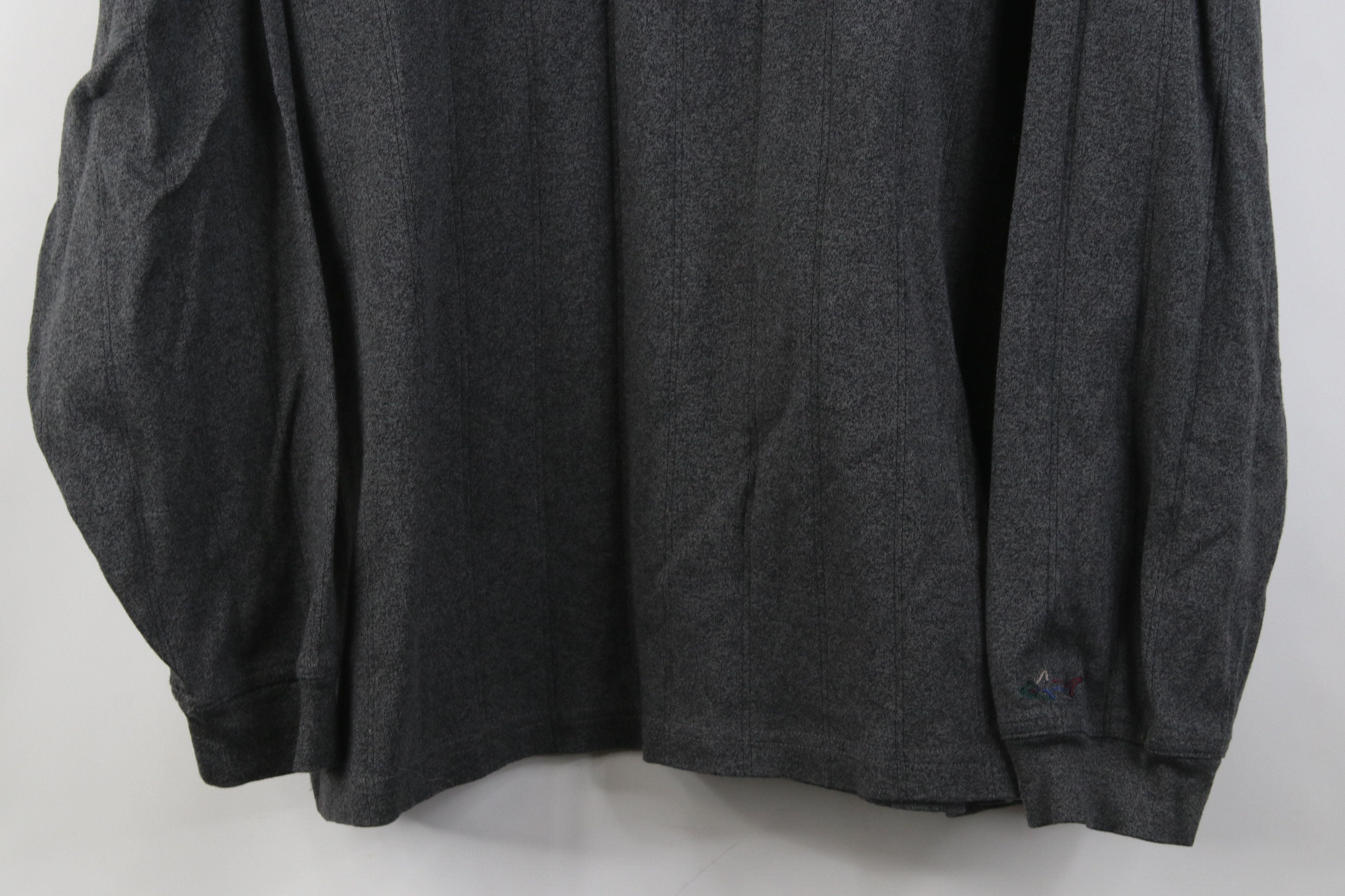 Vintage Vintage 90s Y2K Streetwear Heavy Long Sleeve Golf Polo Size US L / EU 52-54 / 3 - 3 Thumbnail