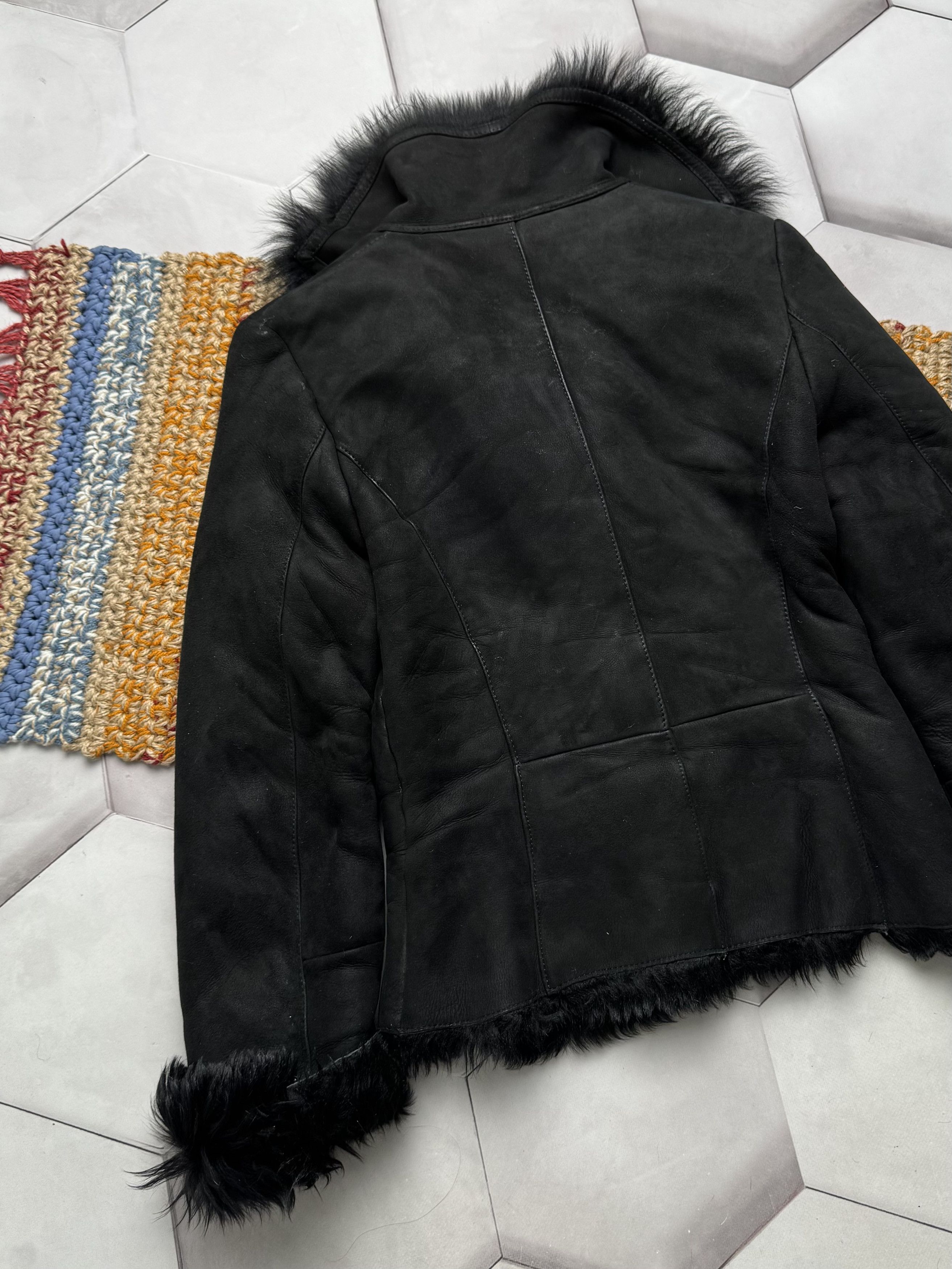Japanese Brand Vintage Real Sheepskin Jacket (E4) Size S / US 4 / IT 40 - 11 Thumbnail