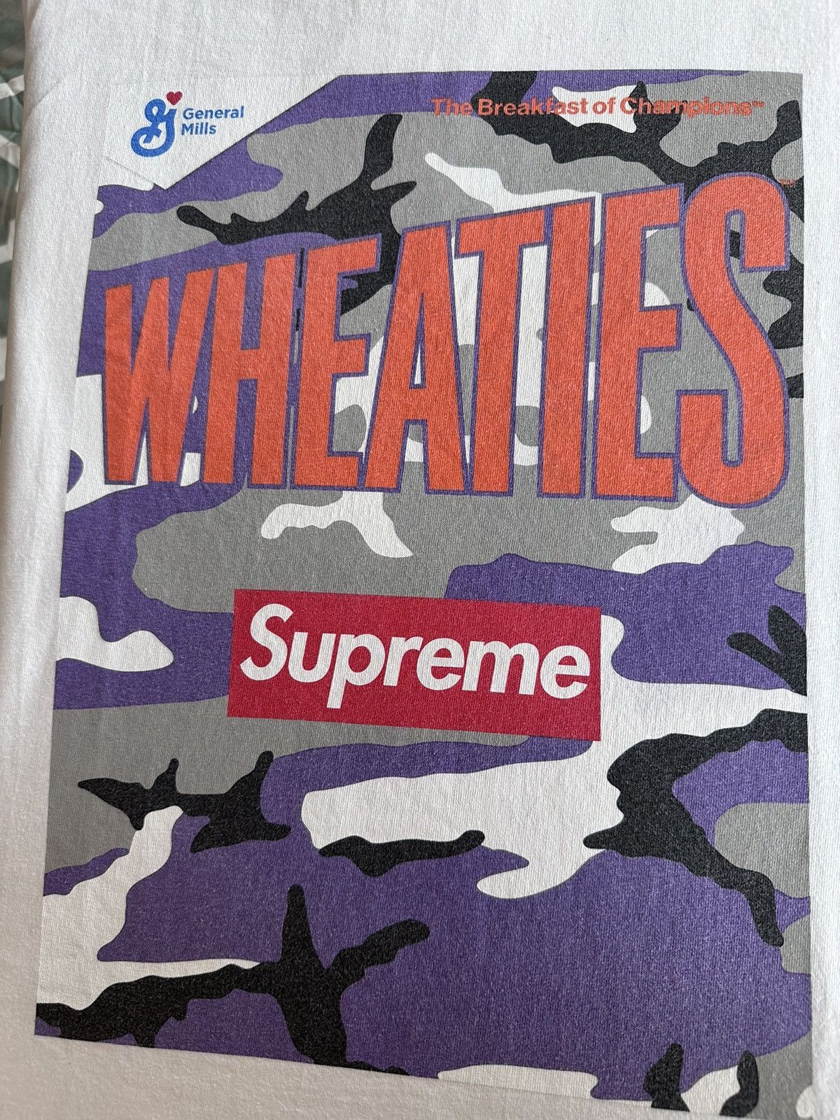 Supreme Supreme Wheaties Tee - White -Medium Size US M / EU 48-50 / 2 - 1 Thumbnail
