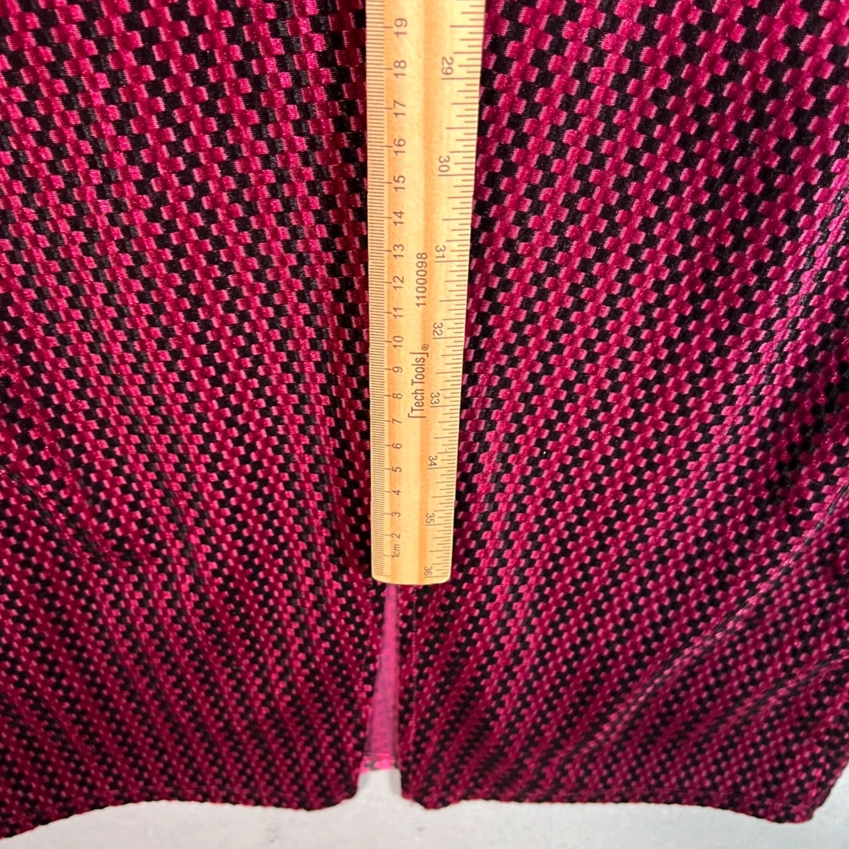 Mango Mango Womens Size Small V-Neck Ruched Midi Dress Puff Sleeves Pink & Black Dress Size S / US 4 / IT 40 - 7 Thumbnail