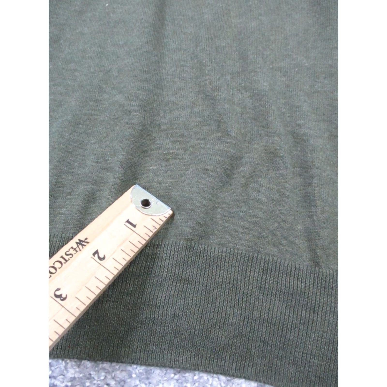 Brooks Brothers Brooks Brothers Sweater Mens XL Green Cotton Knit Pullover V-Neck Long Sleeve Solid Logo Machine Washable Size US XL / EU 56 / 4 - 6 Thumbnail