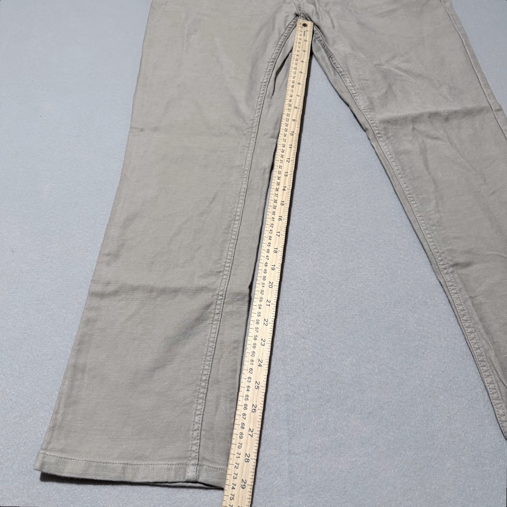 Vintage VINTAGE JACHS New York Mid-Weight 5-Pocket Stretch Pants Men Beige Straight 38X32 Size US 38 / EU 54 - 5 Thumbnail