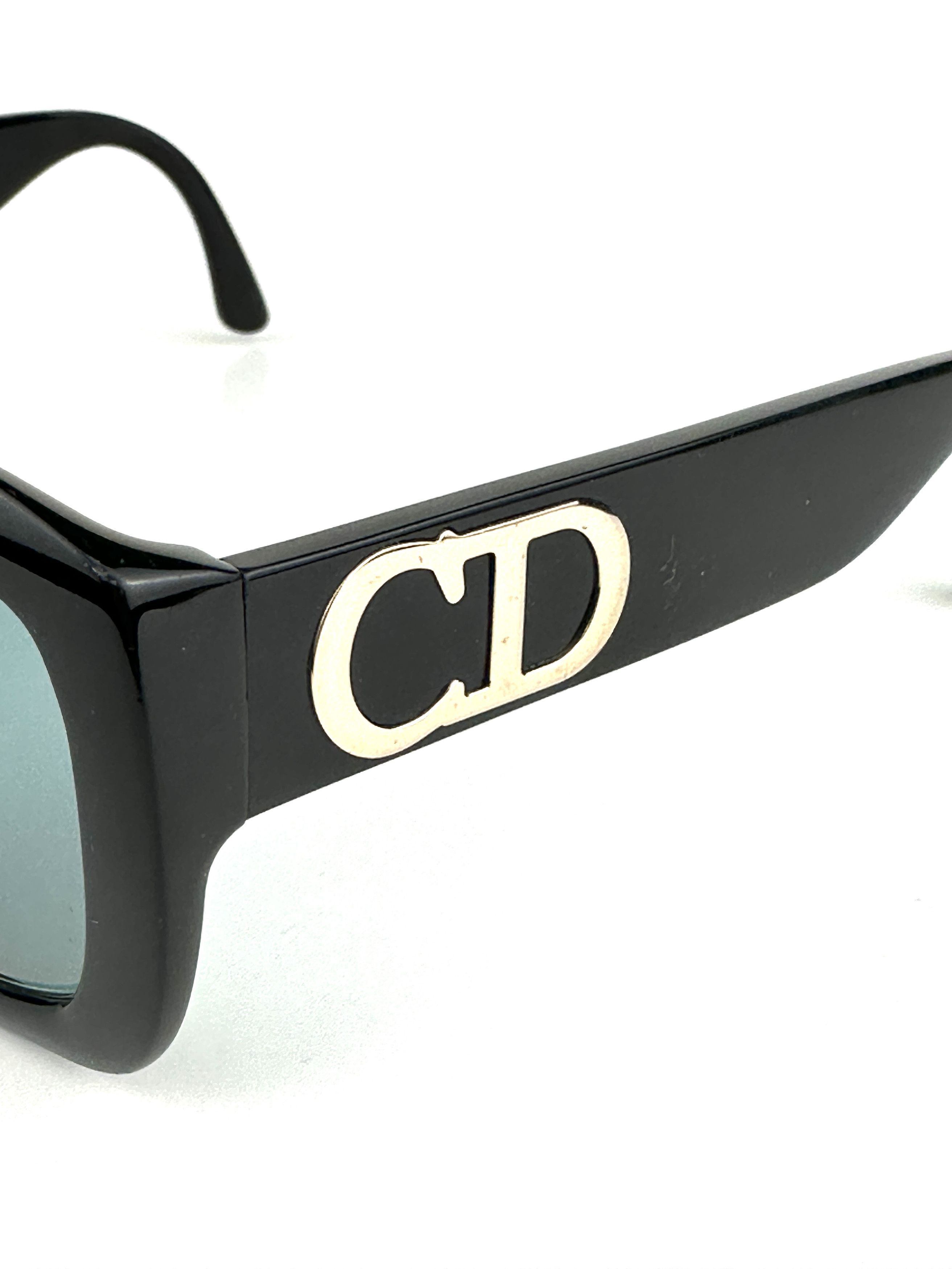 Dior 1980s Dior oversized Square CD Logo Sunglasses Size ONE SIZE - 8 Thumbnail