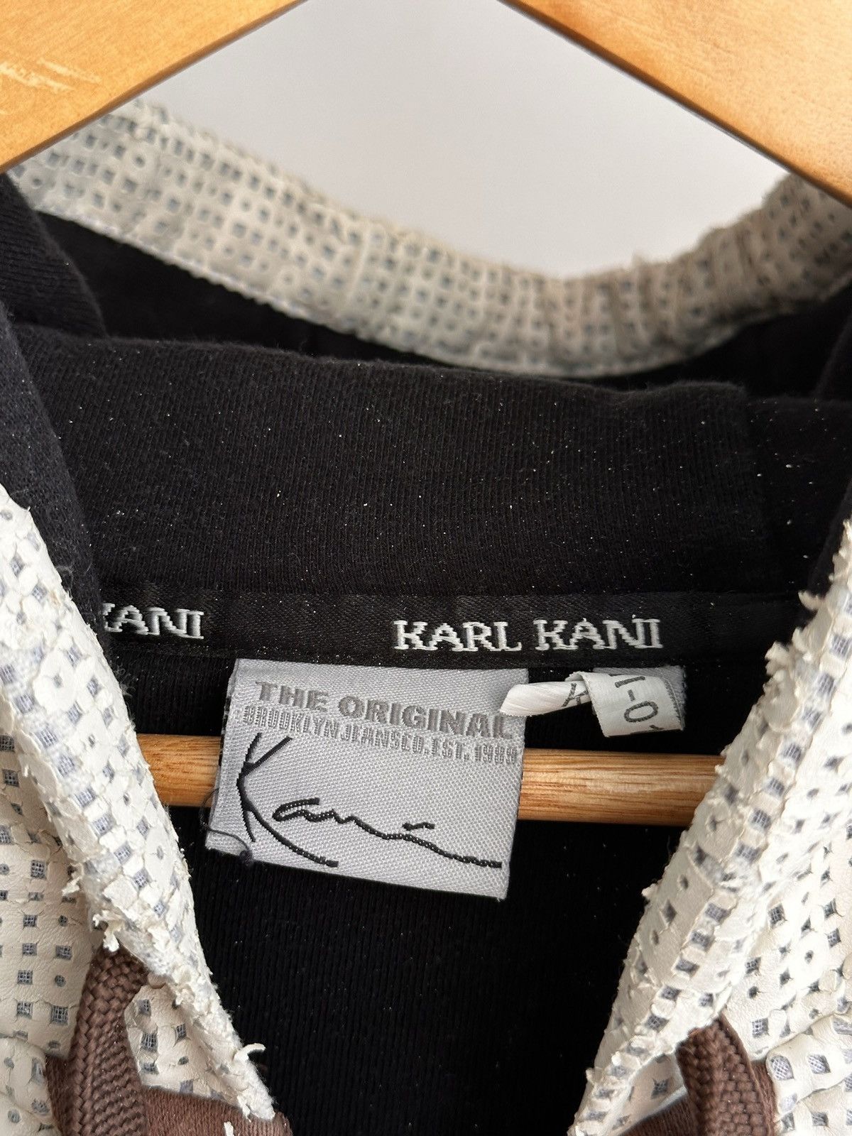 Japanese Brand × Karl Kani × Vintage Vintage Karl Kani Japanese Heavyweight Brown Big Logo Hoodie Size US L / EU 52-54 / 3 - 13 Thumbnail