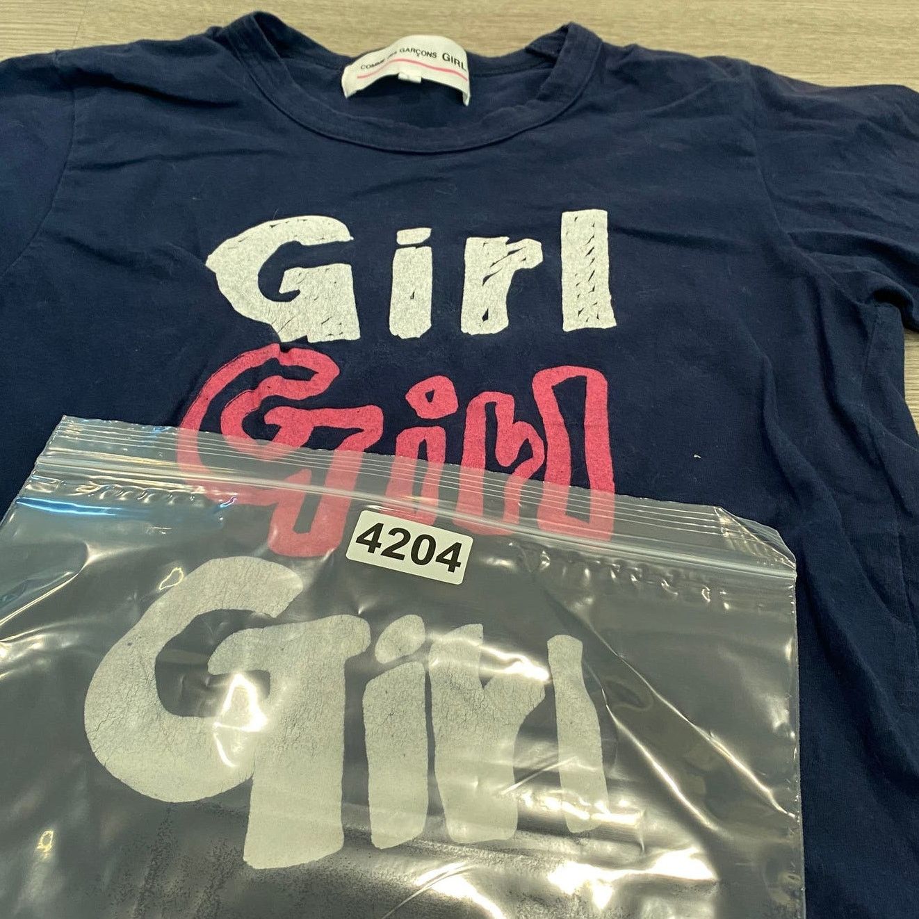 Comme des Garcons Girl Comme des Garcons Girl Girl Girl T Shirt Short Sleeve S Size S / US 4 / IT 40 - 9 Thumbnail