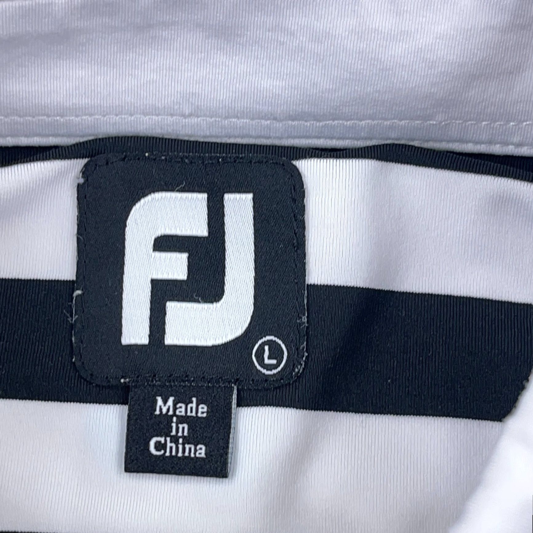 Footjoy FootJoy Polo Shirt Men White Large Regular Short Sleeve Button Logo Polo Shirt Mens White FootJoy Size US L / EU 52-54 / 3 - 3 Thumbnail
