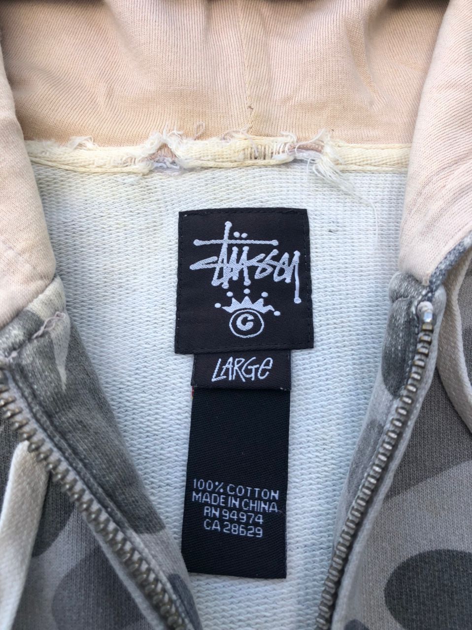 Stussy Vintage Stussy Camo Full Print Zipper Hoodie Size US M / EU 48-50 / 2 - 3 Thumbnail