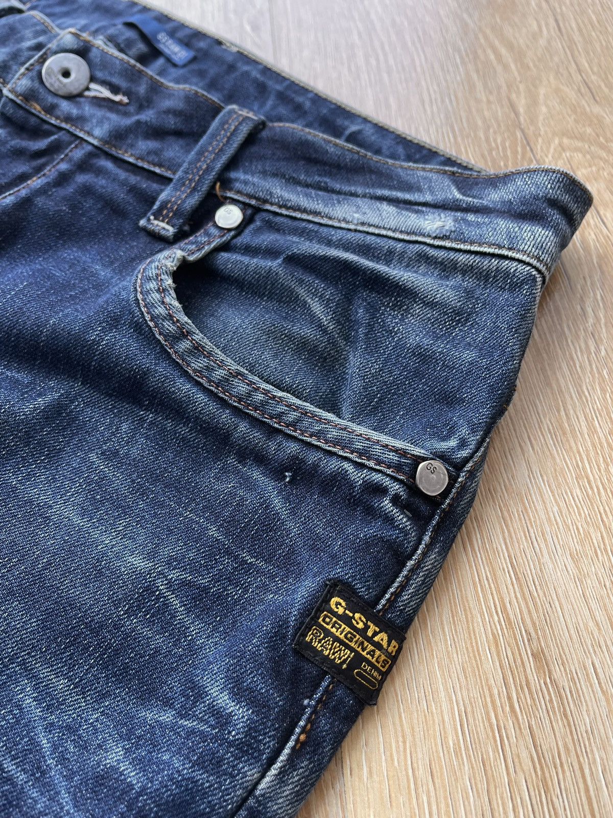 G-Star G-Star Raw Distressed Denim Jeans y2k Grunge Size US 34 / EU 50 - 12 Thumbnail