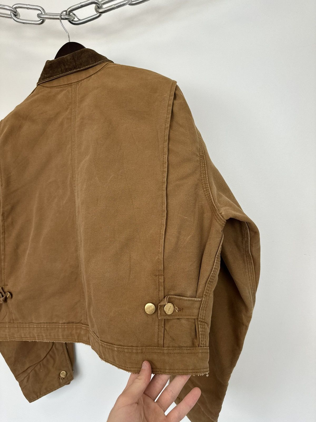 Carhartt Vintage 70s Carhartt USA Cropped Boxy Baggy Detroit Jacket Size US M / EU 48-50 / 2 - 14 Thumbnail