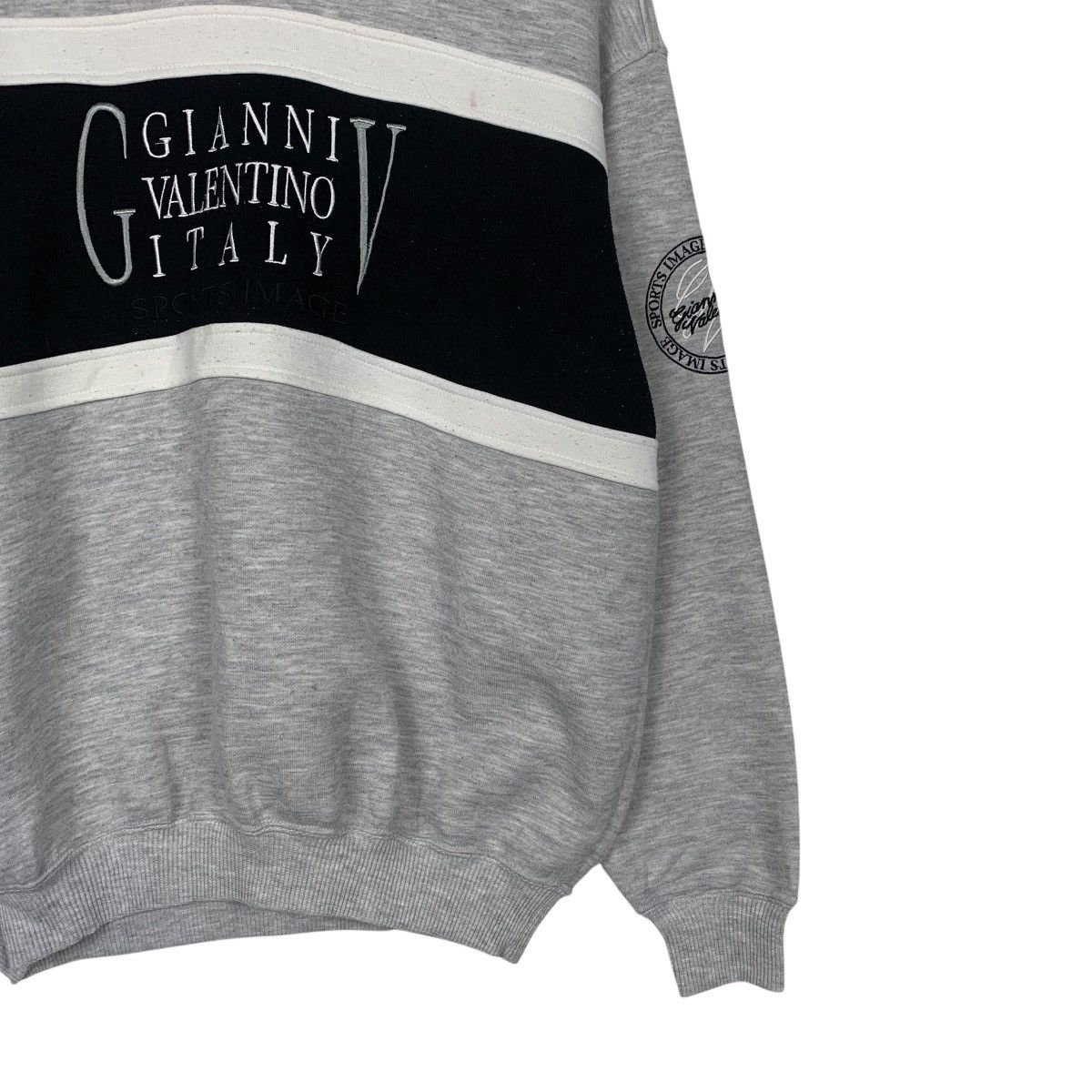 Japanese Brand Gianni Valentino Italy Big Logo Sweatshirt Size US M / EU 48-50 / 2 - 4 Thumbnail