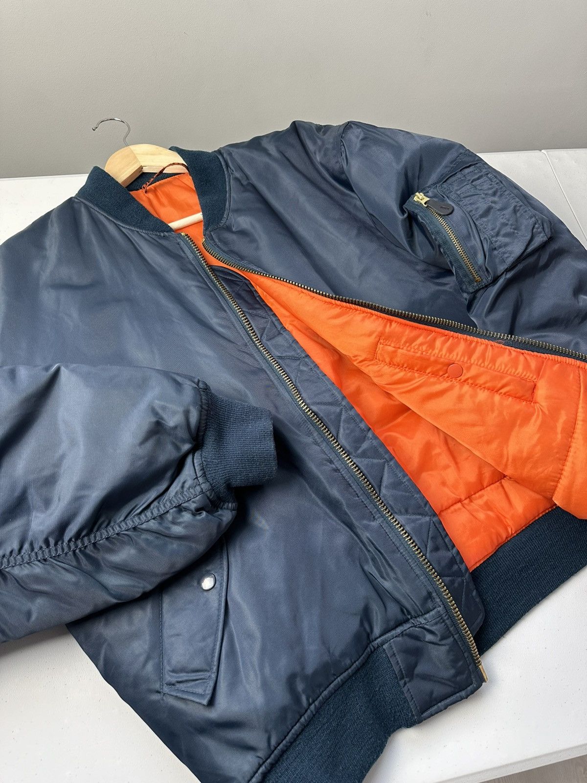 Delta × Japanese Brand Y2k Delta Bomber Jacket Oversized Size US L / EU 52-54 / 3 - 13 Thumbnail