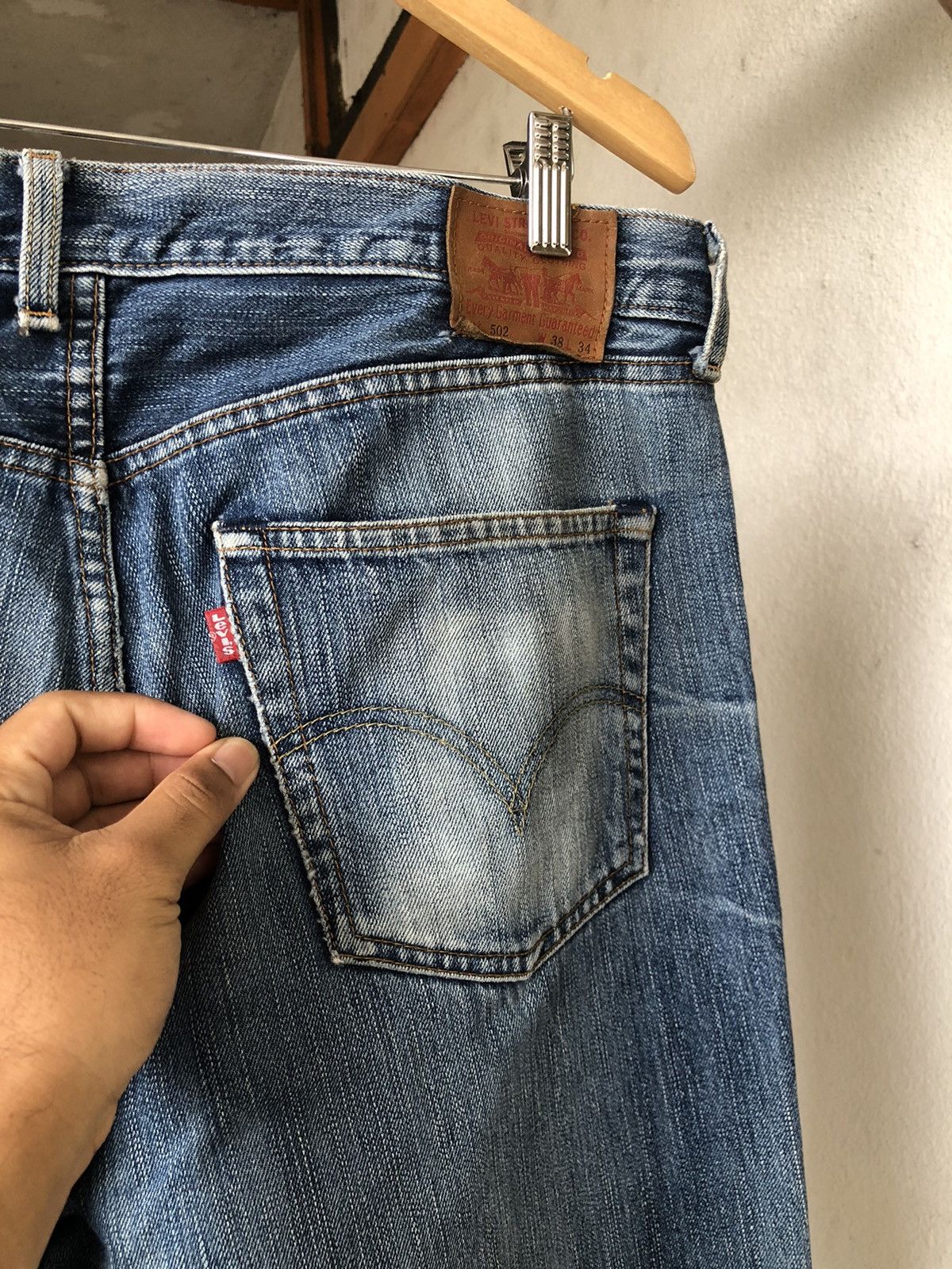 Levi's Vintage Levis 502 Flare Straight Cut Distressed Jeans Size US 37 - 16 Thumbnail