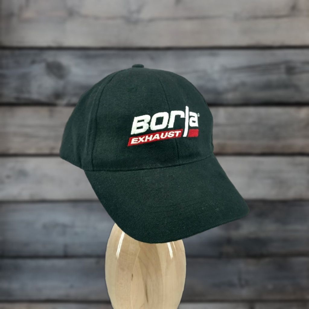 Vintage Borla Exhaust Advertising Snapback Hat Cap Black Racing Mufflers Hot Rod Baseball Cap Men Adjustable Snapback Cap Size ONE SIZE - 1 Thumbnail