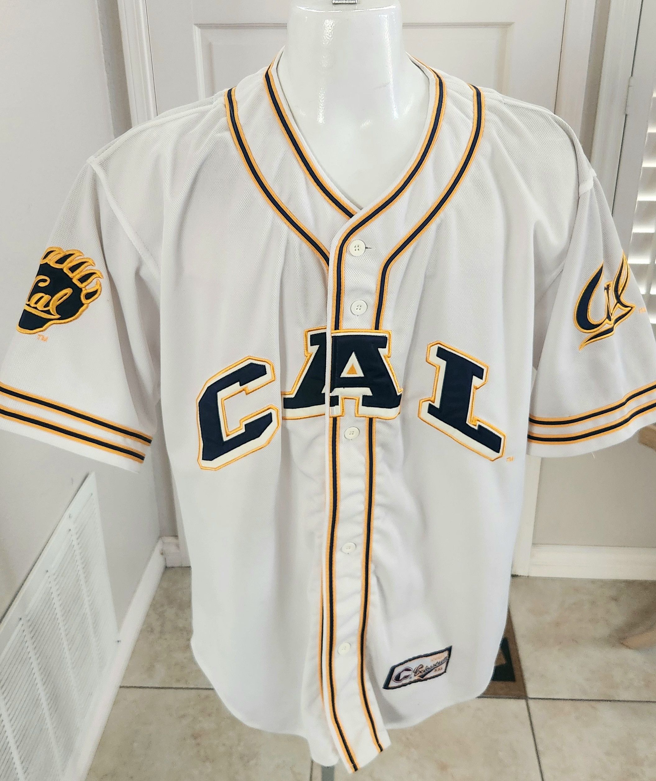 Colosseum Athletics Cal Golden Bears Jersey Home Baseball Colosseum NCAA 90s Size US L / EU 52-54 / 3 - 7 Thumbnail