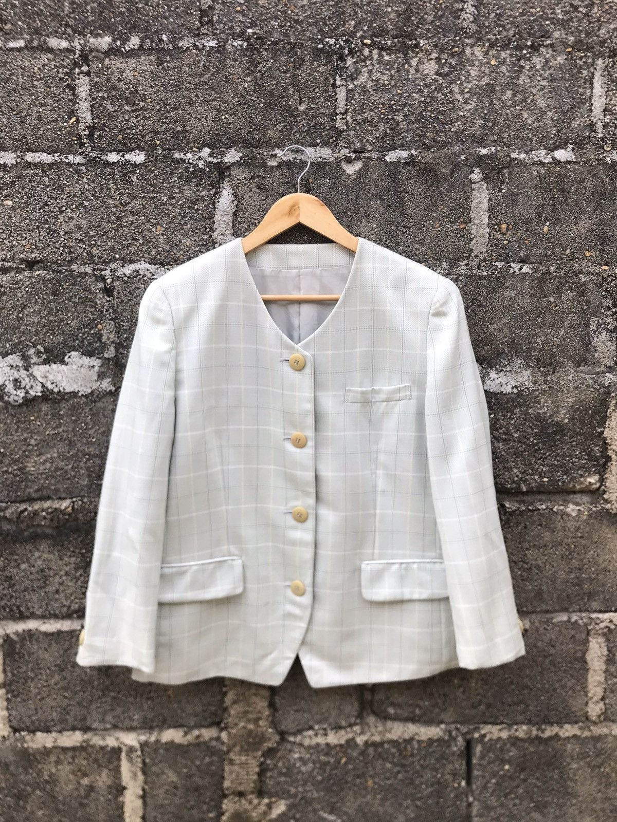 Burberry × Vintage 💥Vintage Burberrys Coat Collarless Size M / US 6-8 / IT 42-44 - 1 Thumbnail