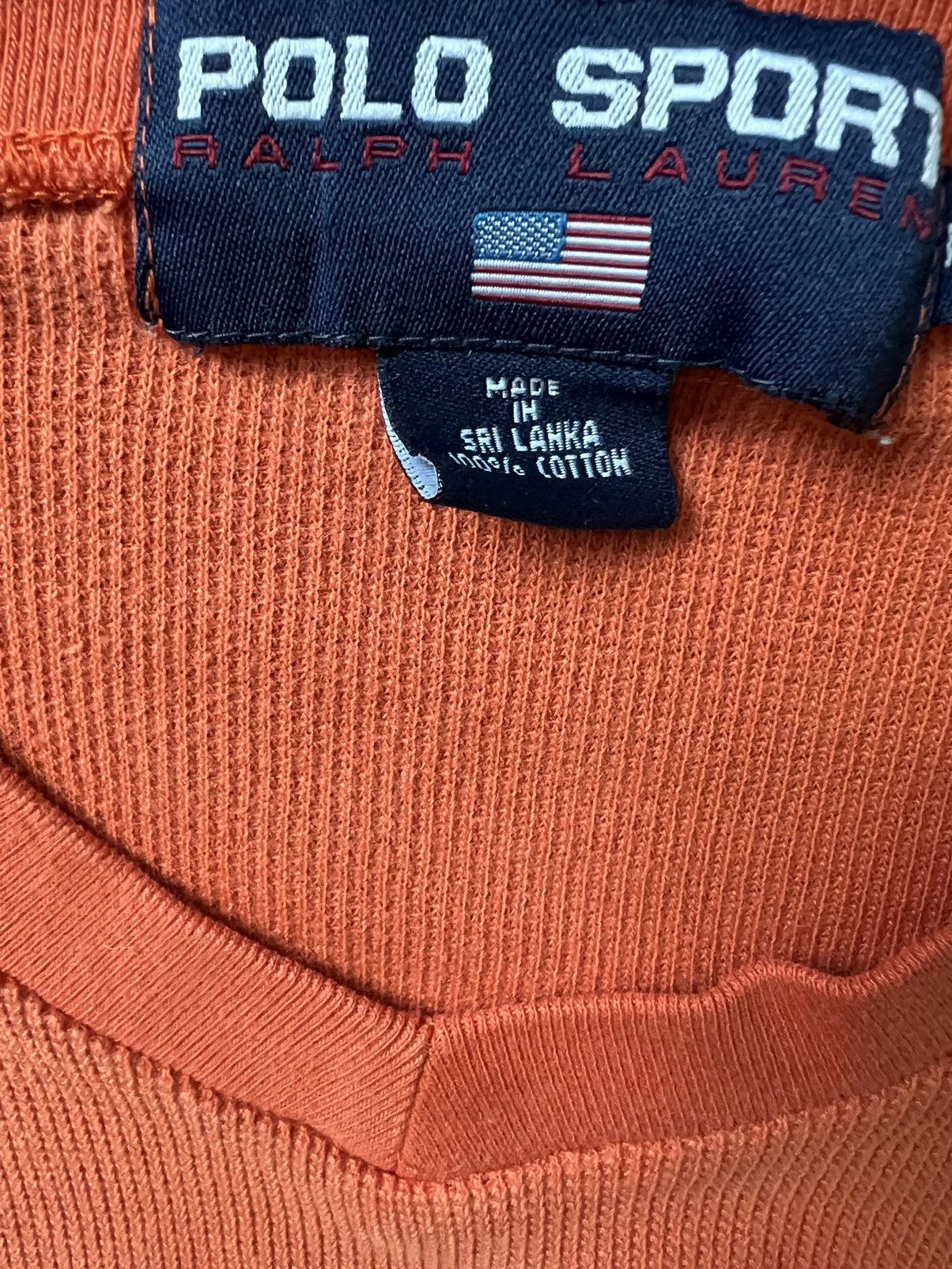 Polo Ralph Lauren × Vintage Vintage Striped Polo Sport Thermal Size US M / EU 48-50 / 2 - 5 Thumbnail