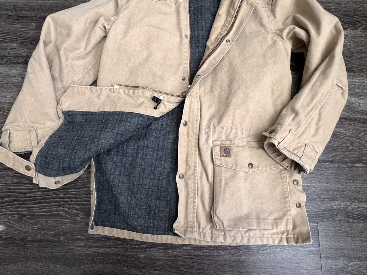 Carhartt Vintage Carhartt Chore Tan Canvas Lined Work Jacket Size US XL / EU 56 / 4 - 2 Thumbnail