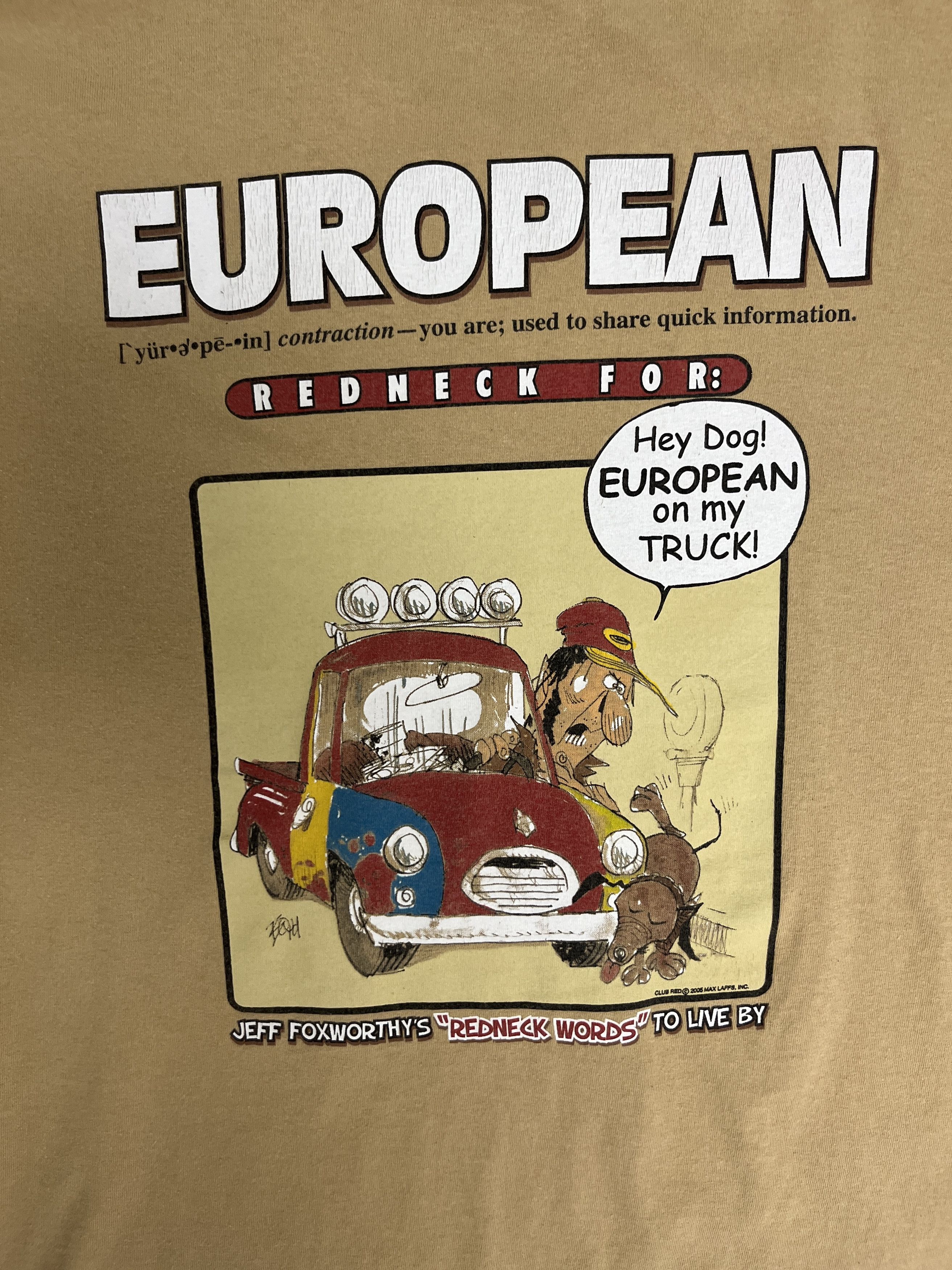 Vintage Jeff Foxworthy's Redneck Words To Live By Vintage Funny Tee Size US XL / EU 56 / 4 - 5 Thumbnail